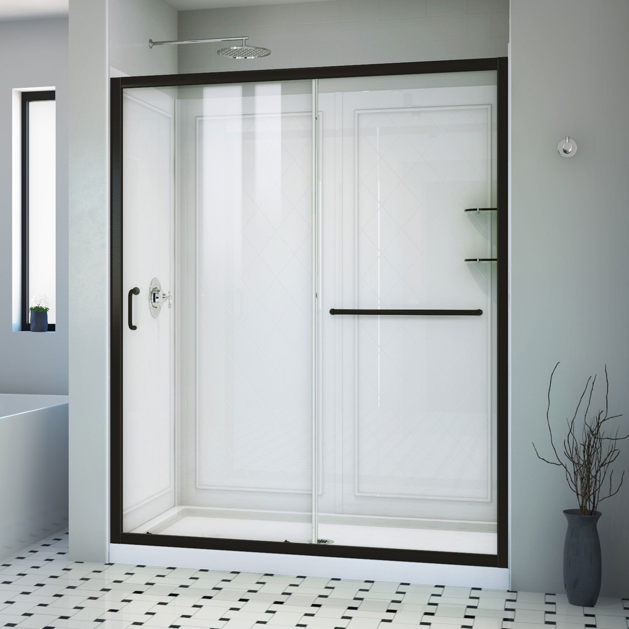 DreamLine Infinity-Z 60" W Shower Door Kit