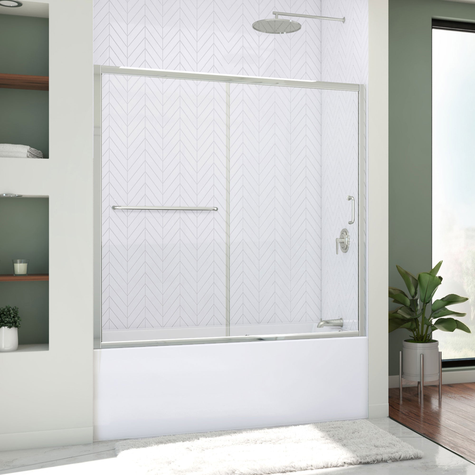 DreamLine Infinity-Z 56-60" W Tub Door & Backwalls