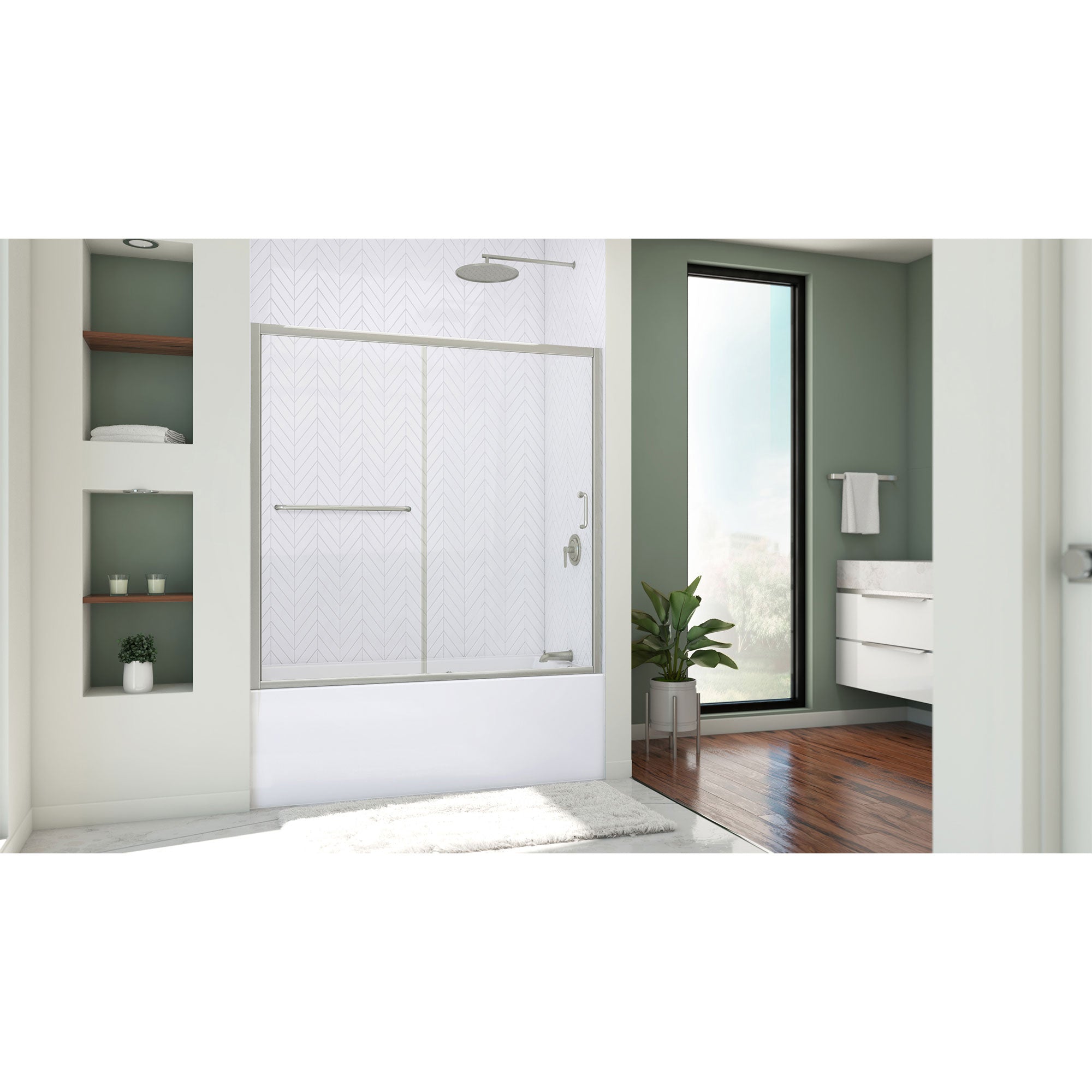 DreamLine Infinity-Z 56-60" W Tub Door & Backwalls