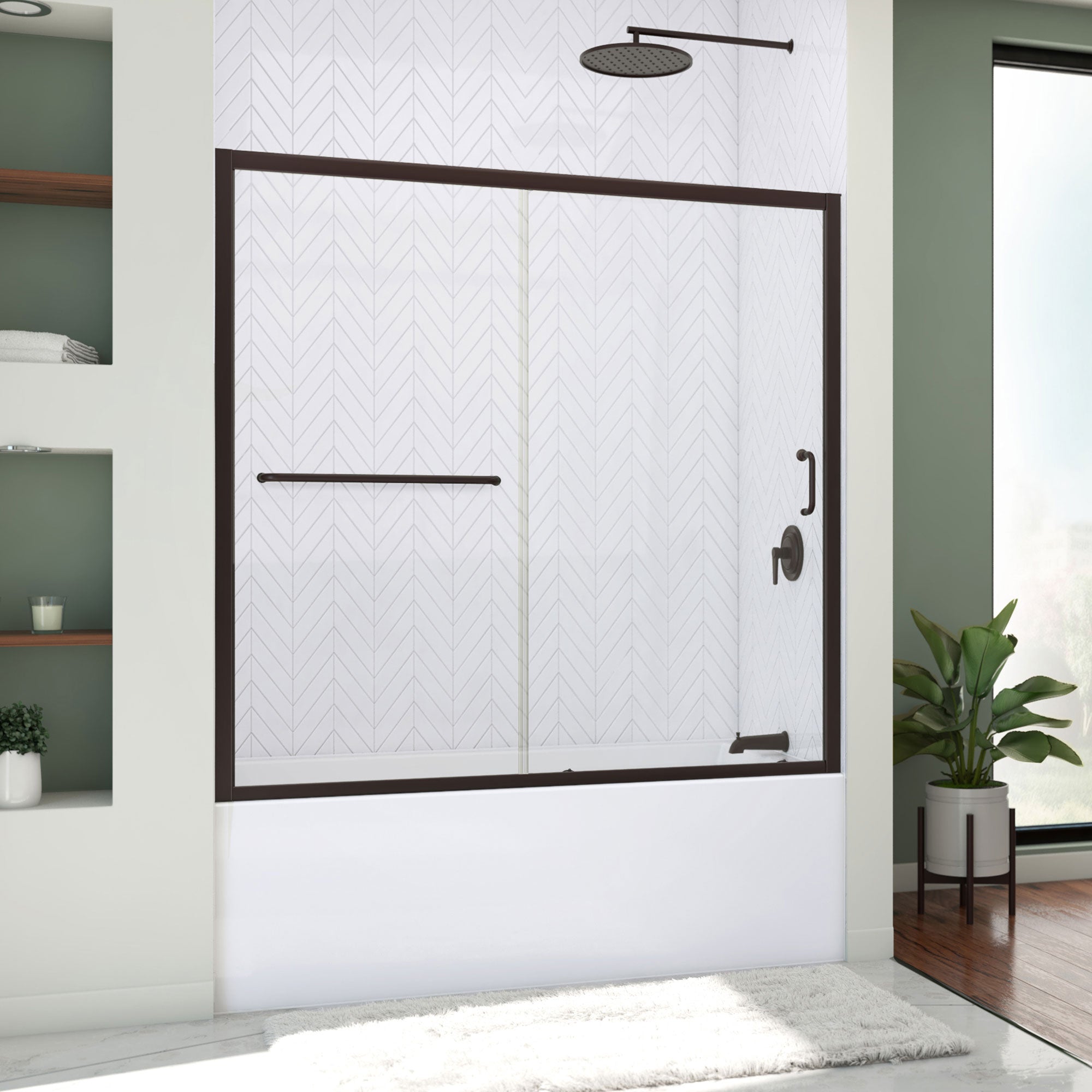 DreamLine Infinity-Z 56-60" W Tub Door & Backwalls