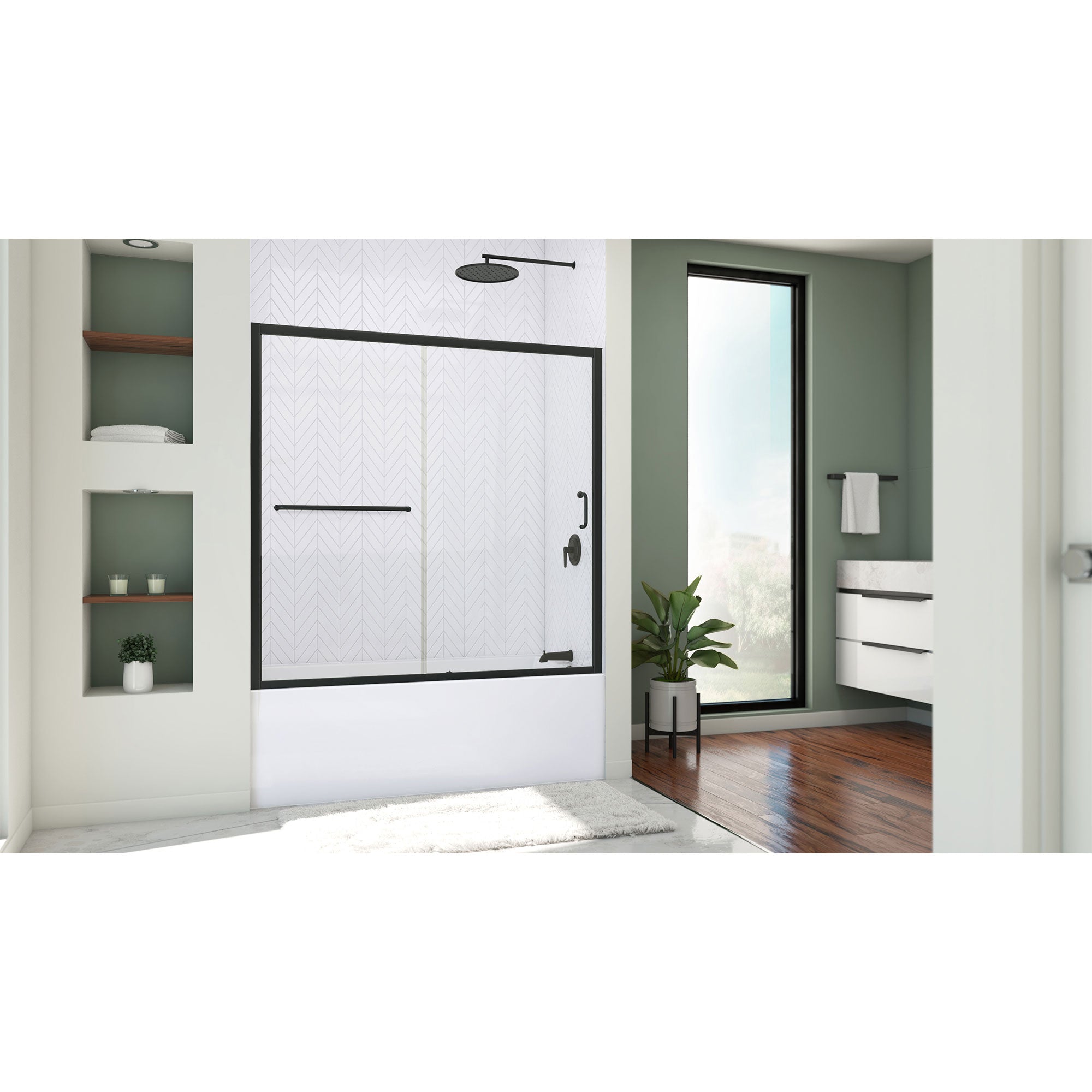DreamLine Infinity-Z 56-60" W Tub Door & Backwalls