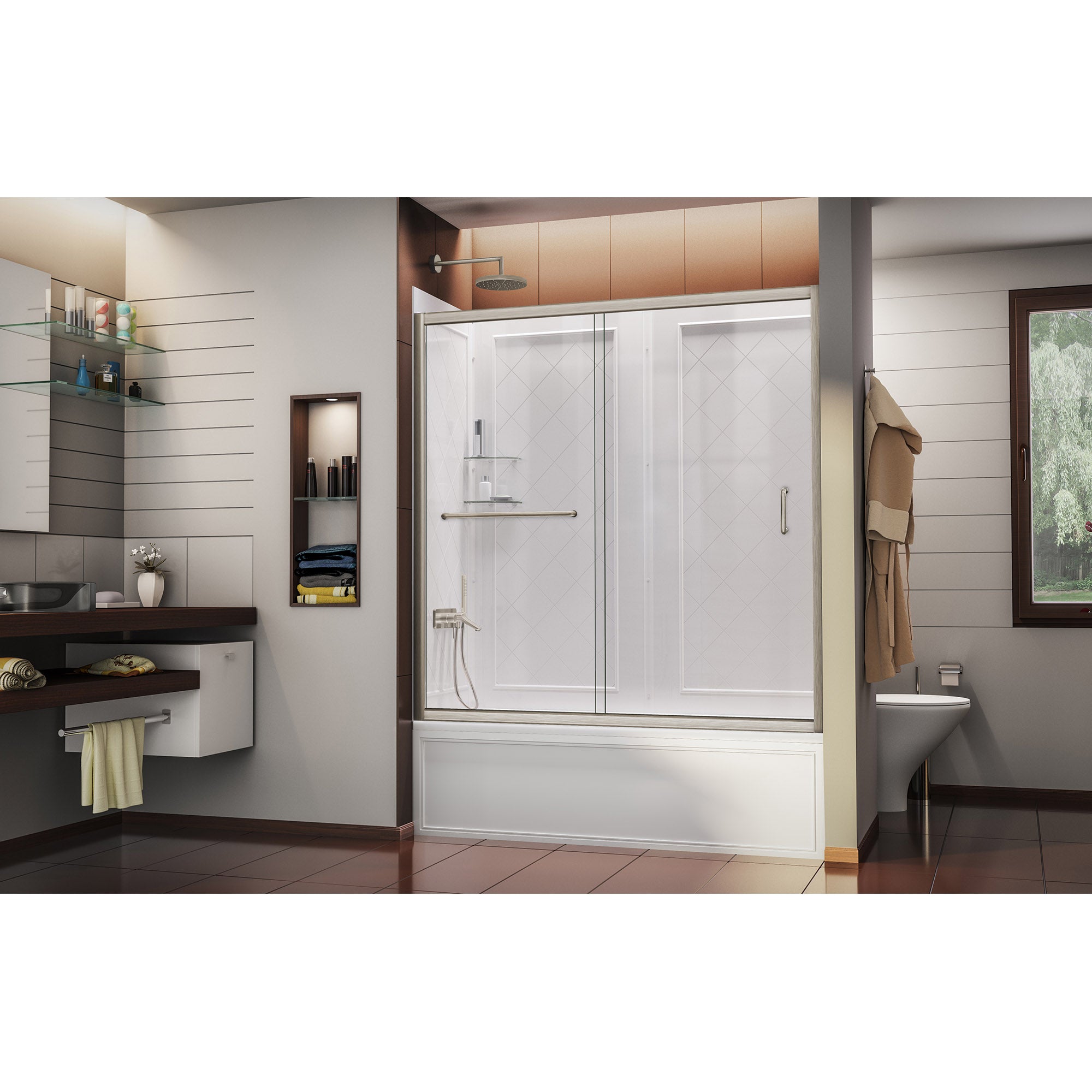 DreamLine Infinity-Z 56-60" W Tub Door & Backwalls