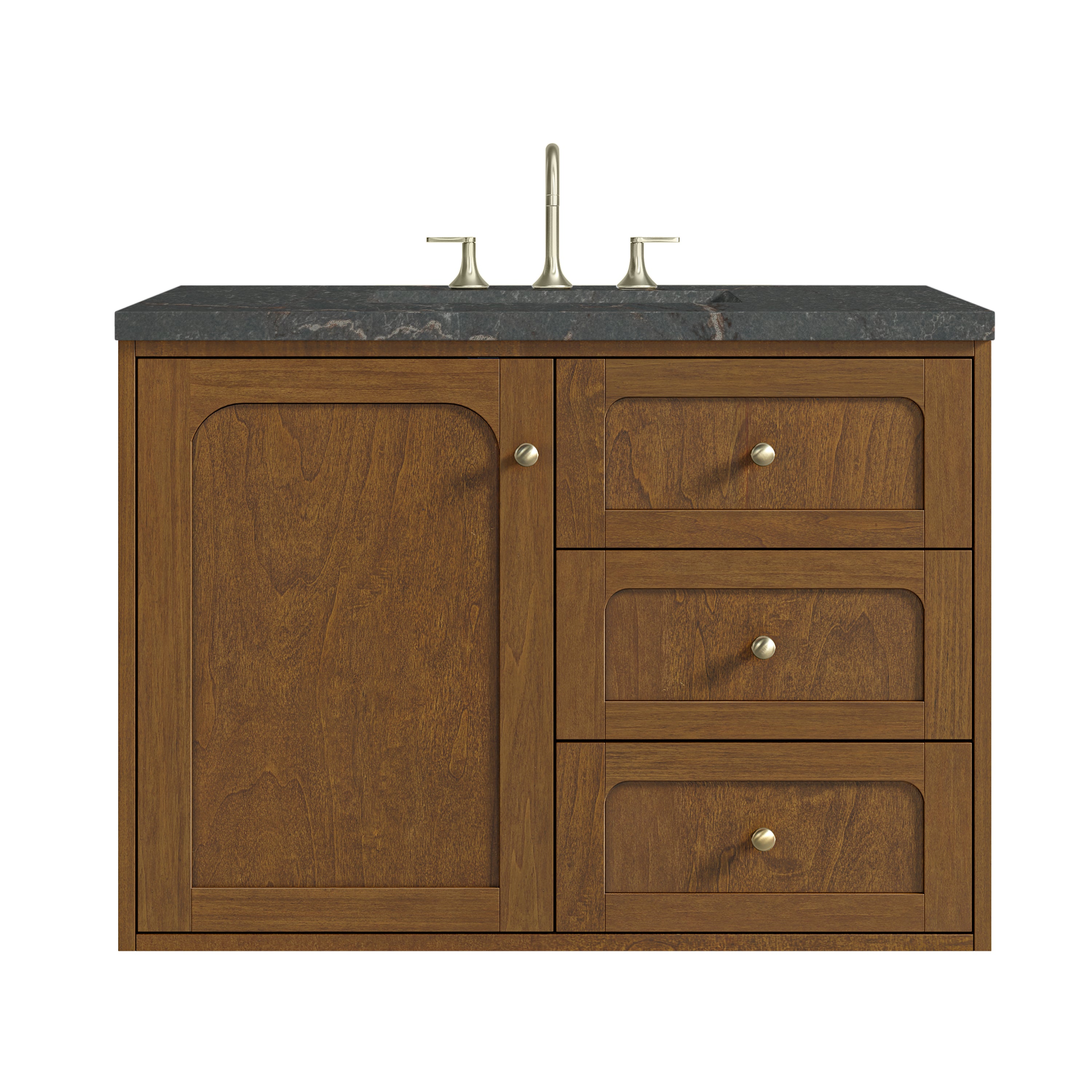 James Martin Laurent 36" Single Vanity in Honey Oak with 3cm Countertop