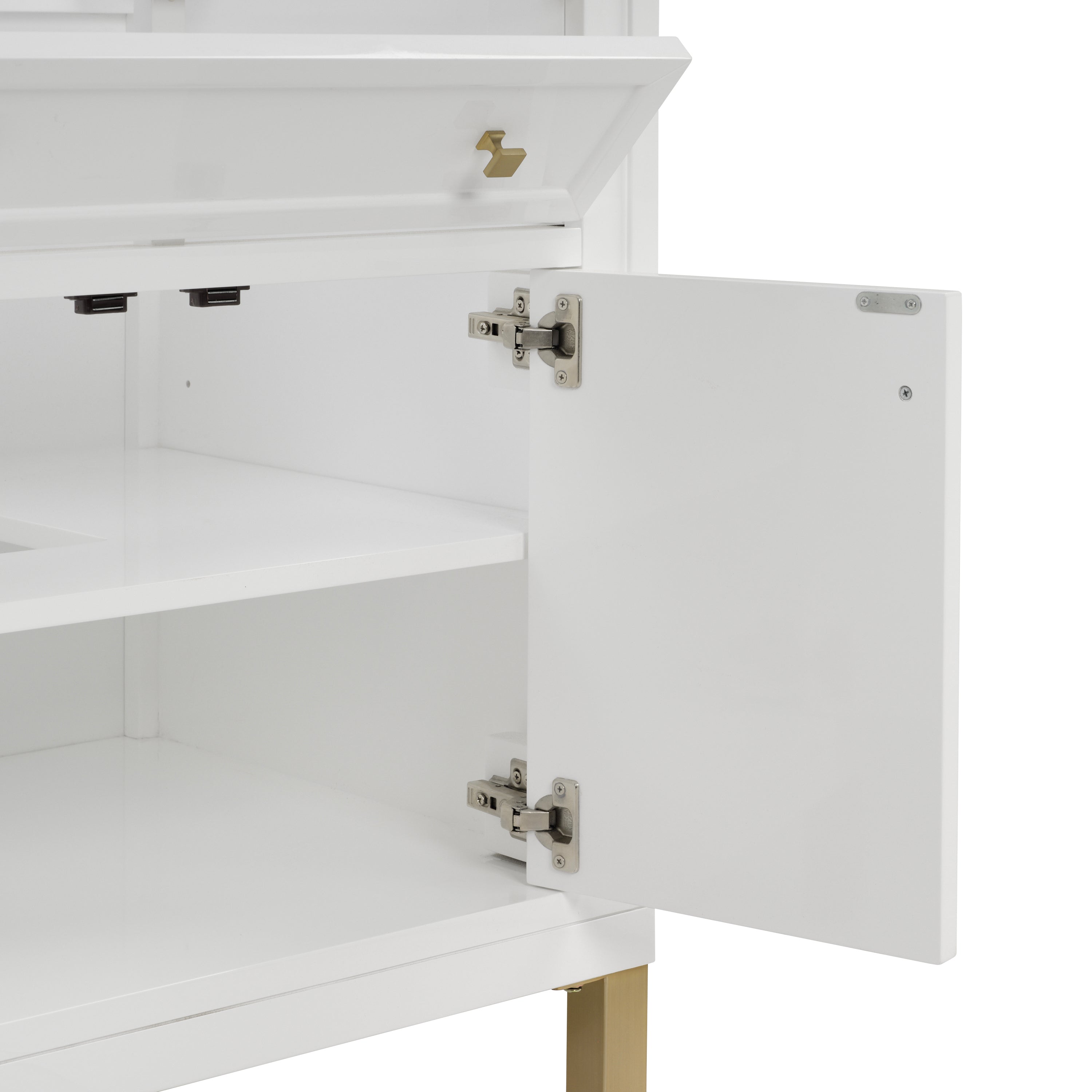 James Martin Chicago 30" Single Vanity in Glossy White with 3cm Countertop