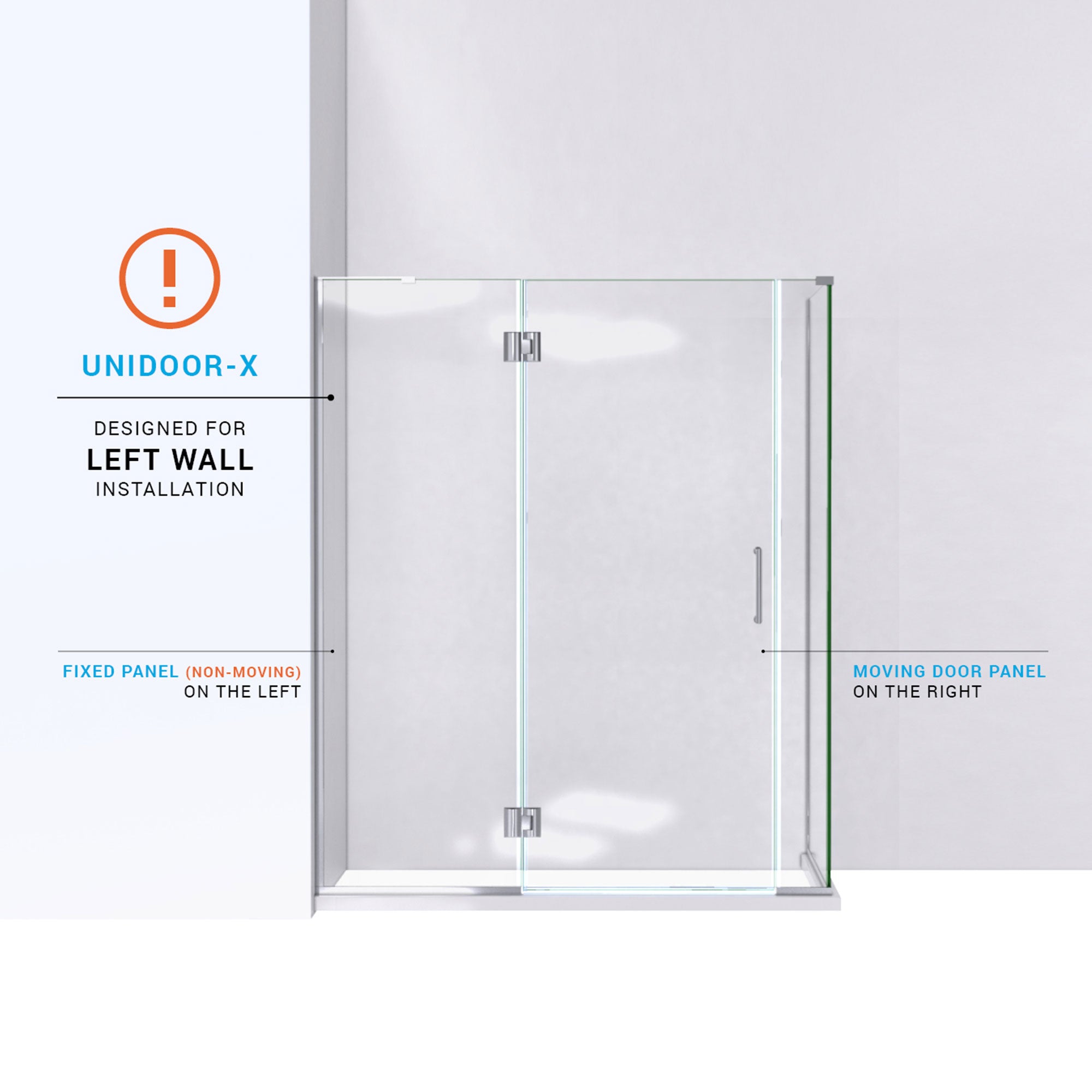 DreamLine Unidoor-X 57.5" W Shower Enclosure