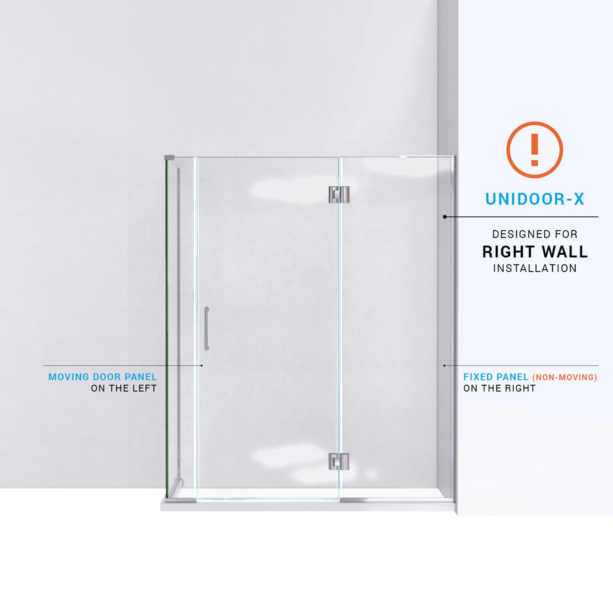 DreamLine Unidoor-X 58.5" W Shower Enclosure