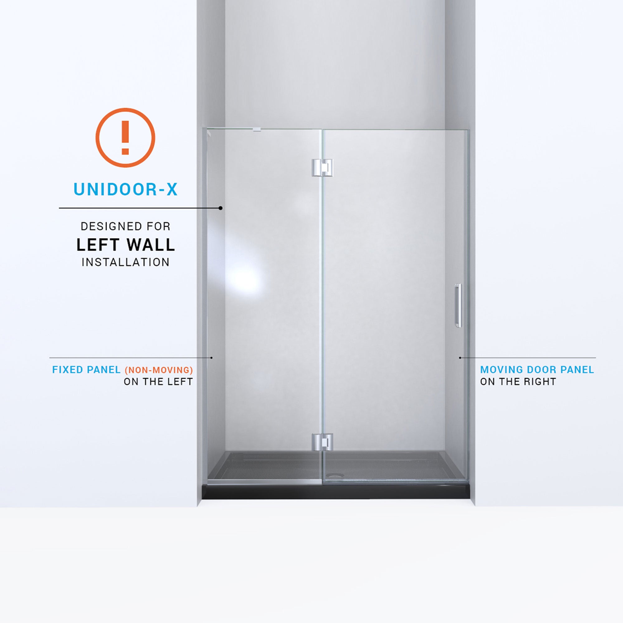 DreamLine Unidoor-X 49" W Shower Door