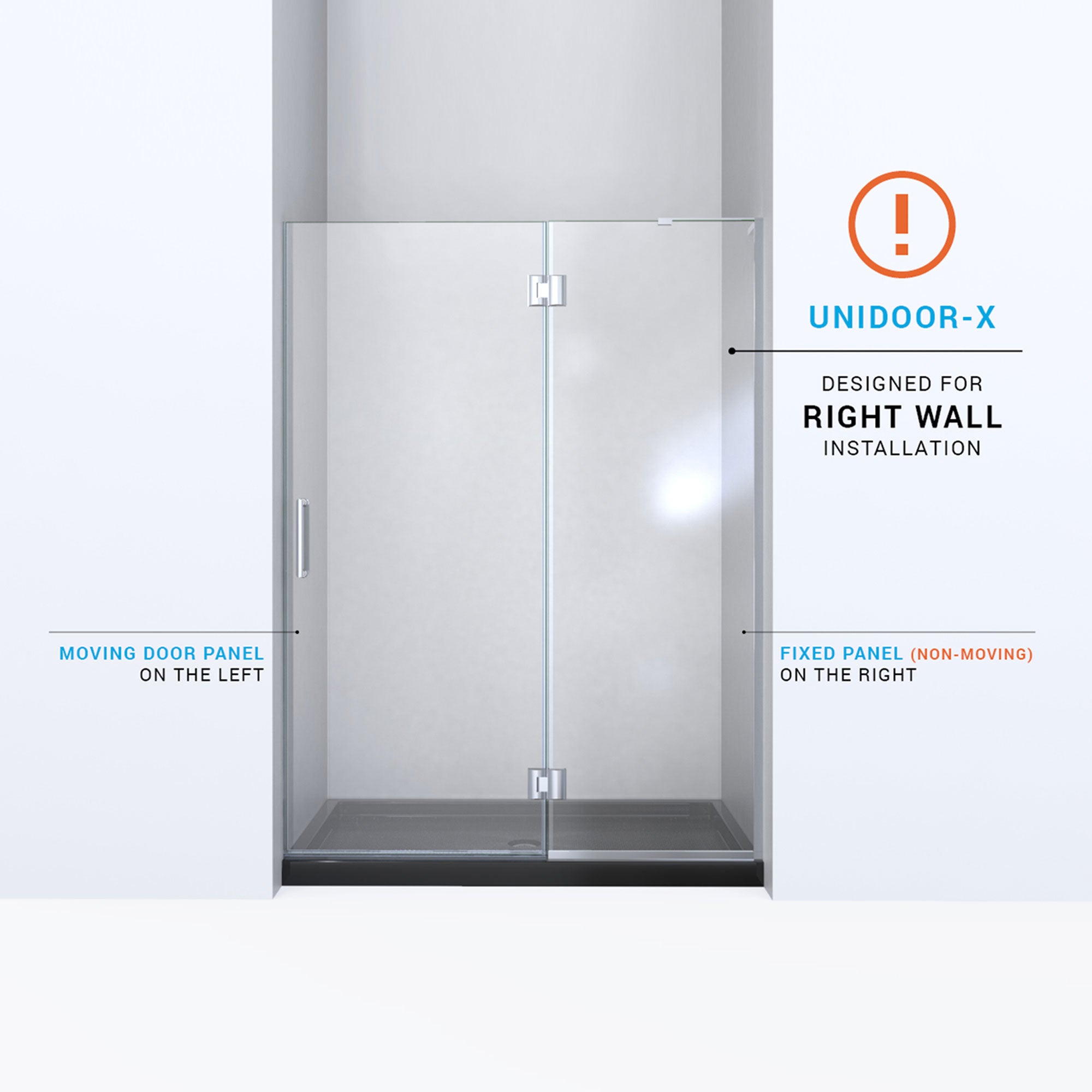 DreamLine Unidoor-X 47" W Shower Door