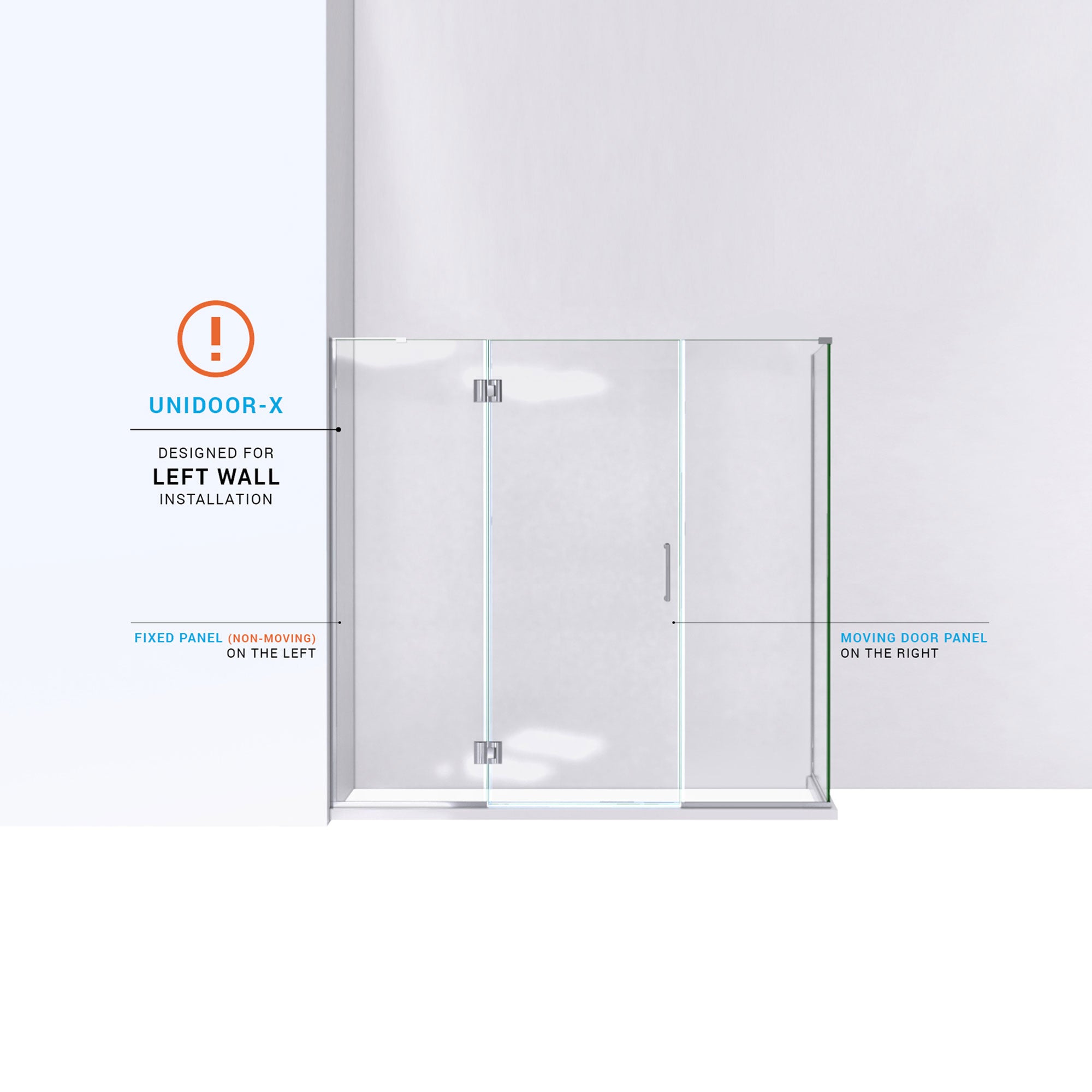 DreamLine Unidoor-X 63.5" W Shower Enclosure