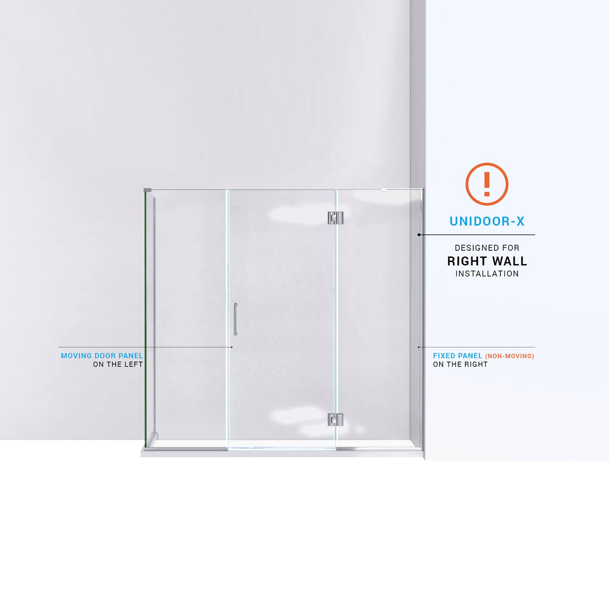 DreamLine Unidoor-X 63.5" W Shower Enclosure