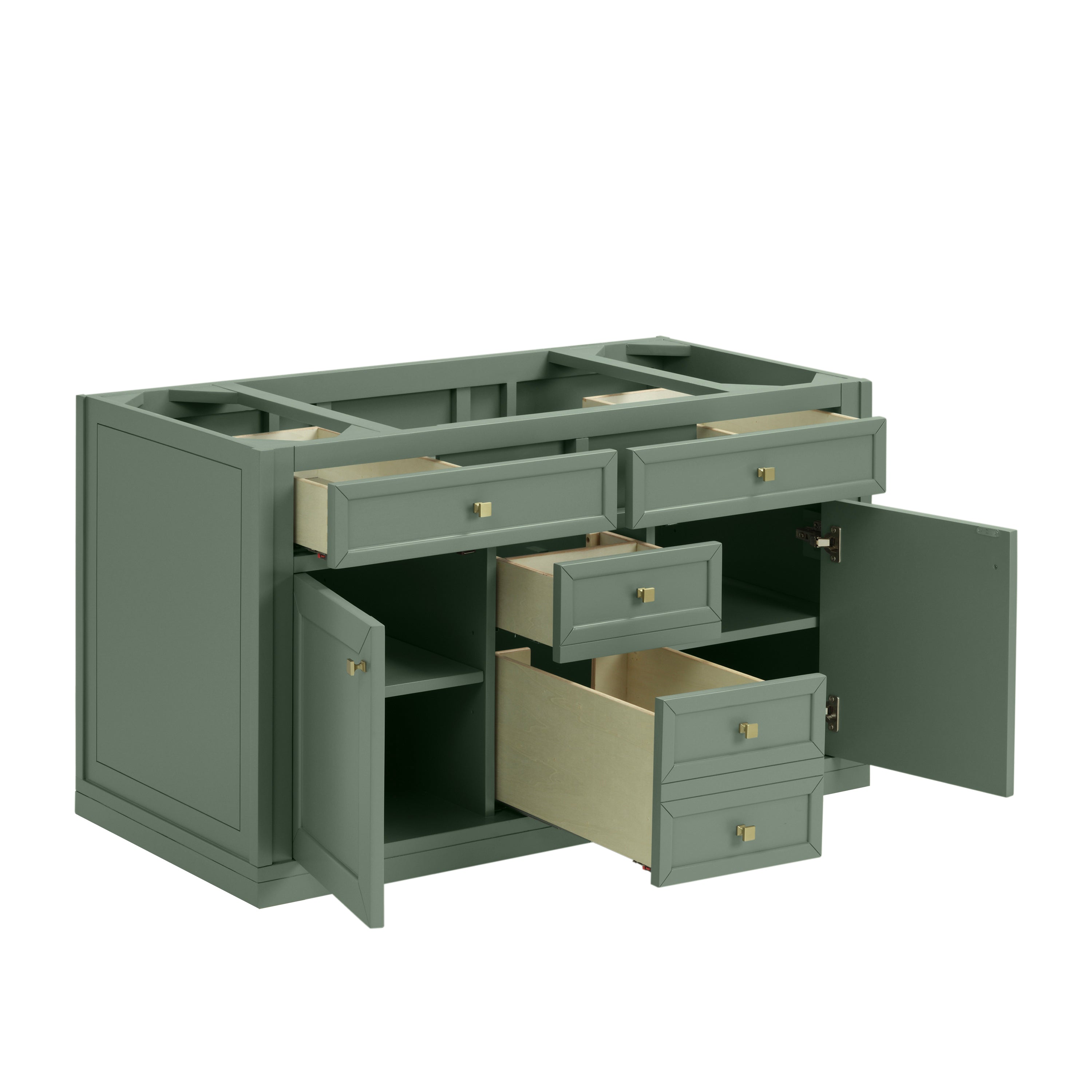 James Martin Chicago 48" Single Vanity in Smokey Celadon with 3cm Countertop
