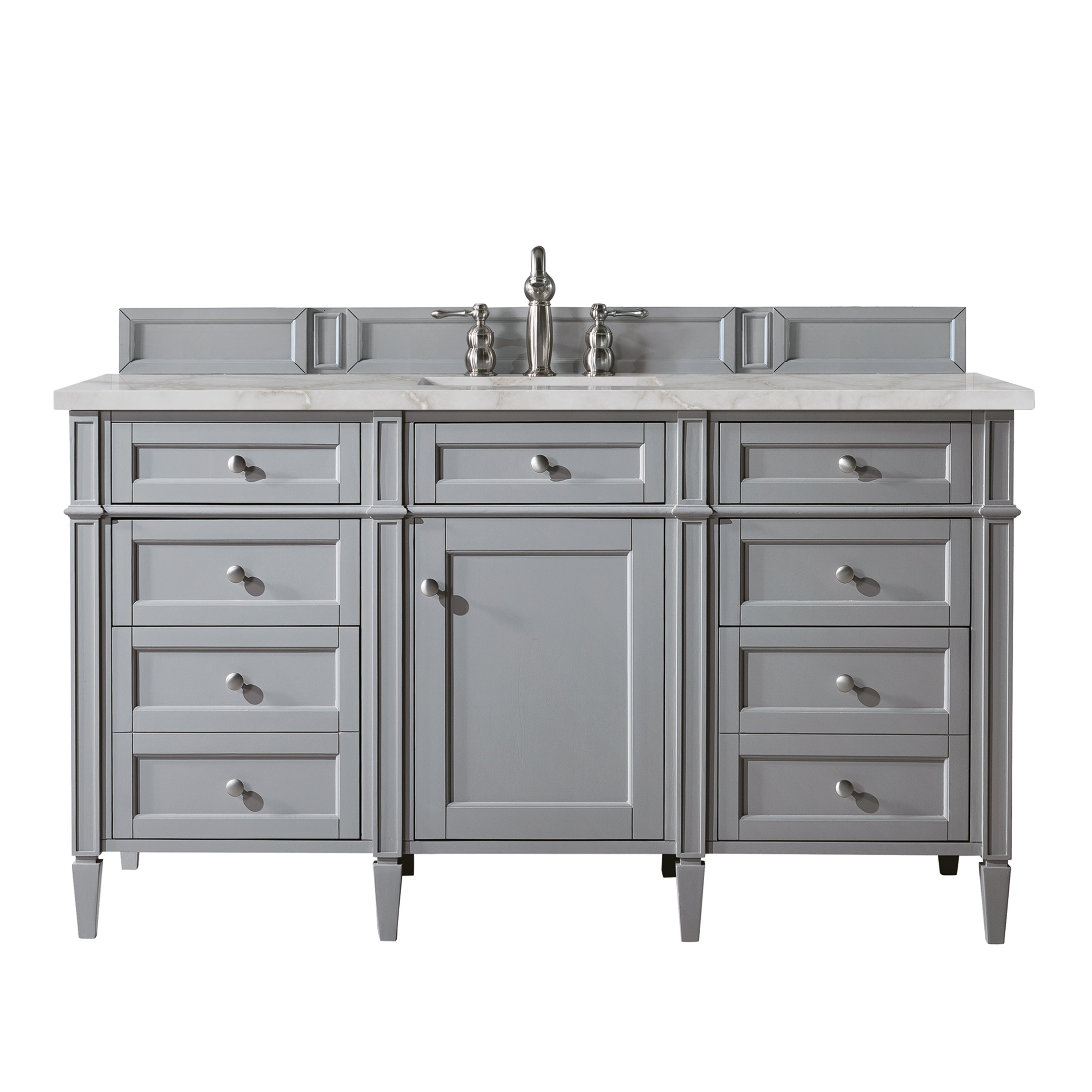 James Martin Brittany 60" Single Vanity in Urban Gray with 3cm Countertop