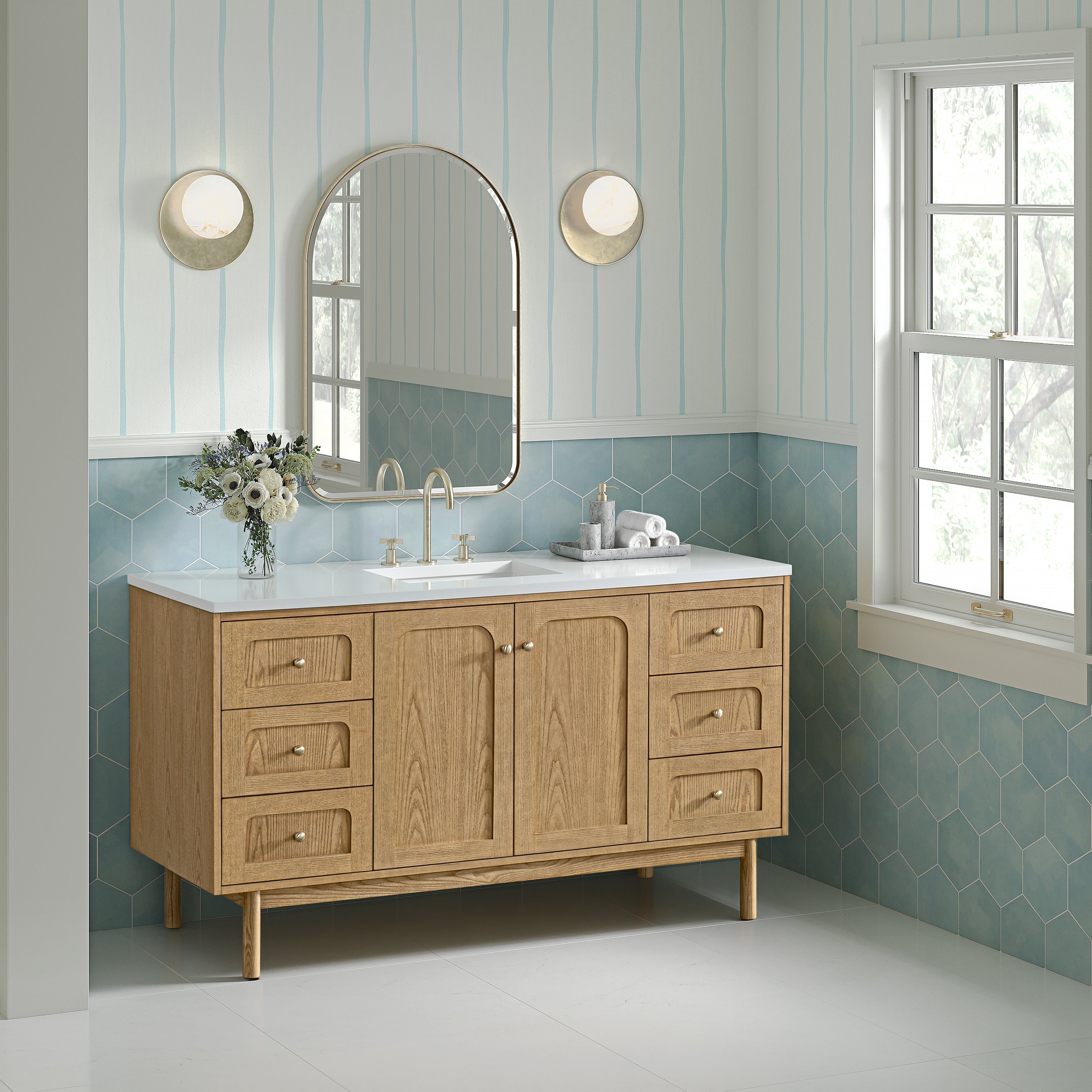James Martin Rohe 24" Arched Mirror