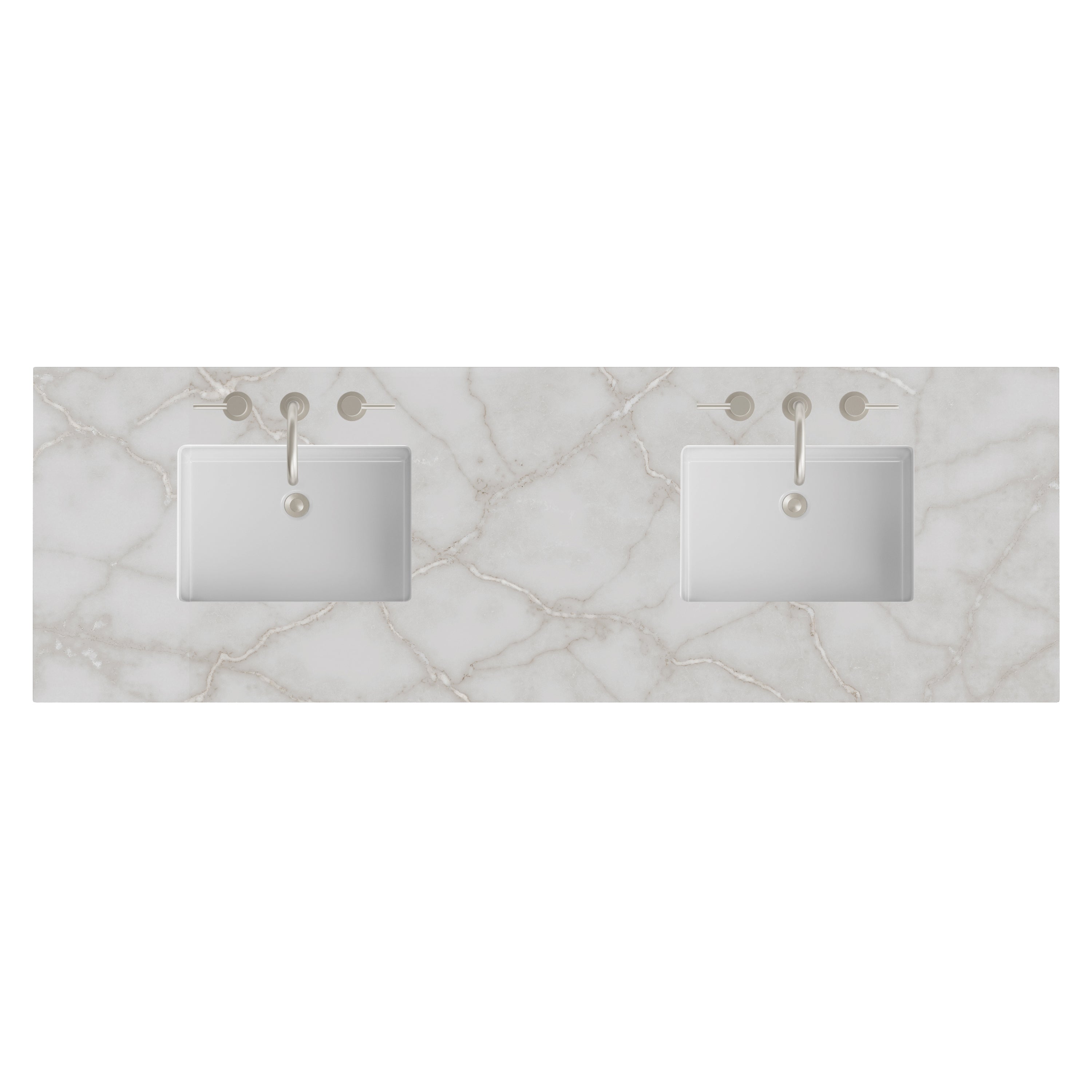 James Martin 72" Double Top with Sink, 3cm