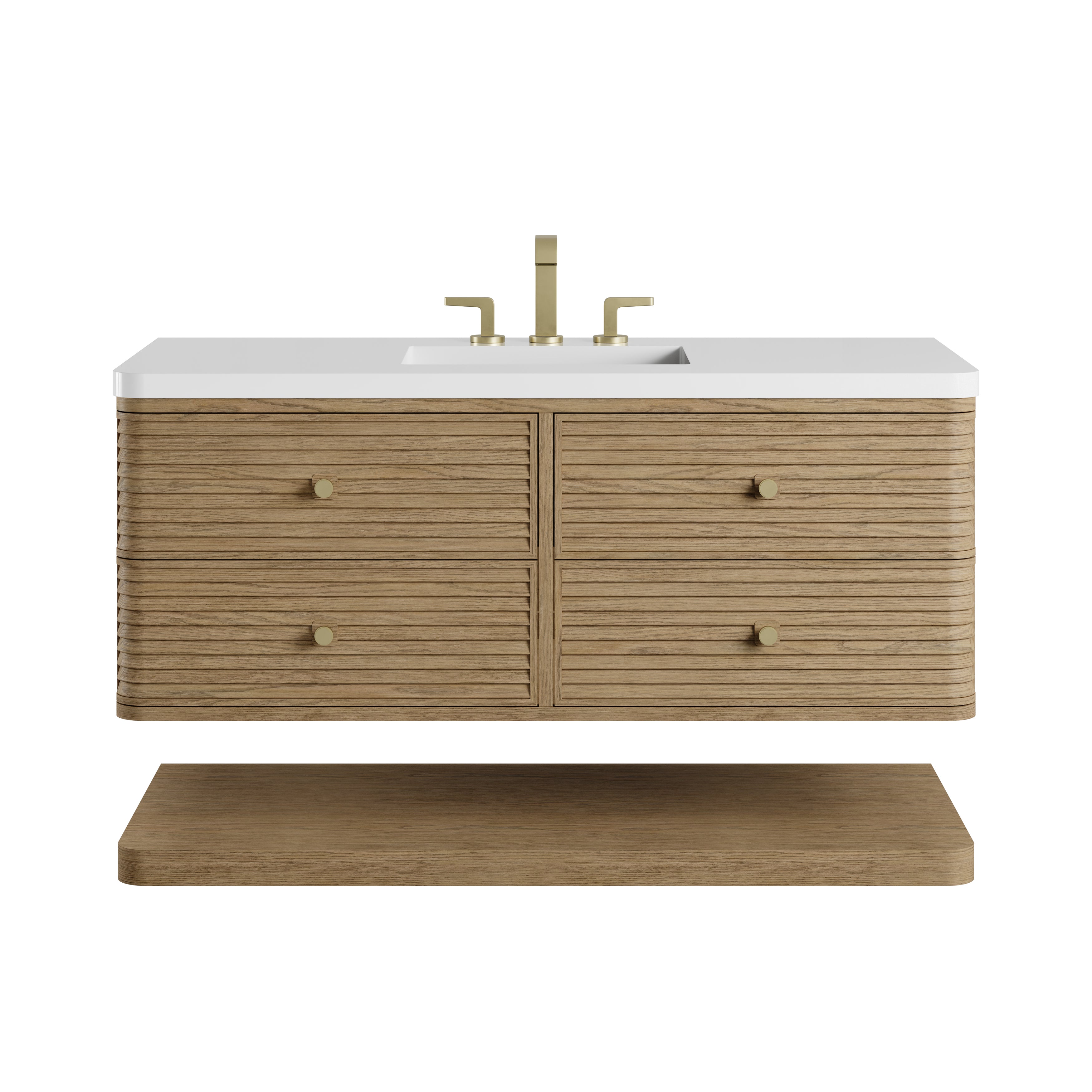 James Martin Allamari 48" Single Vanity in Dune Mist with 3cm Countertop