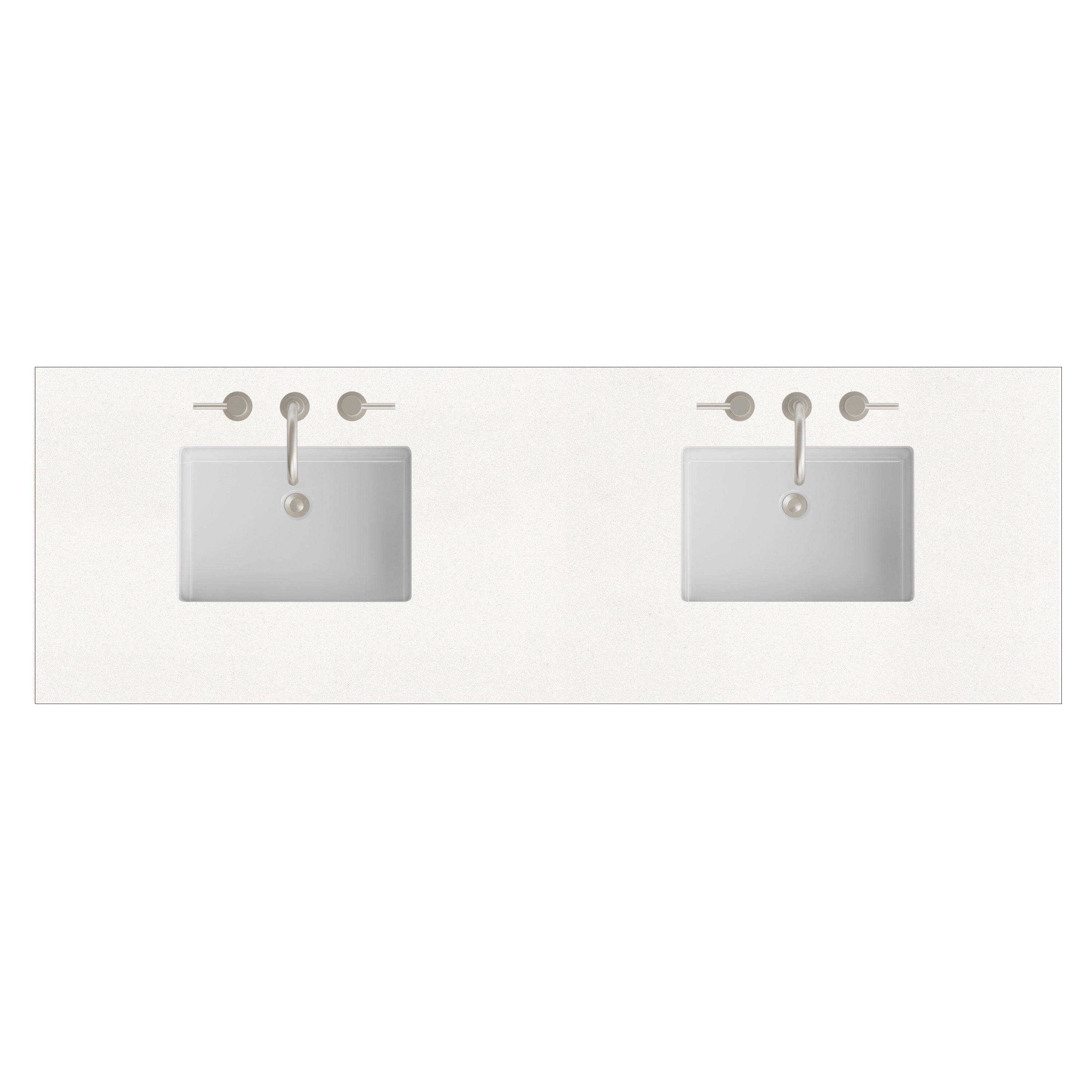 James Martin 72" Double Top with Sink, 3cm
