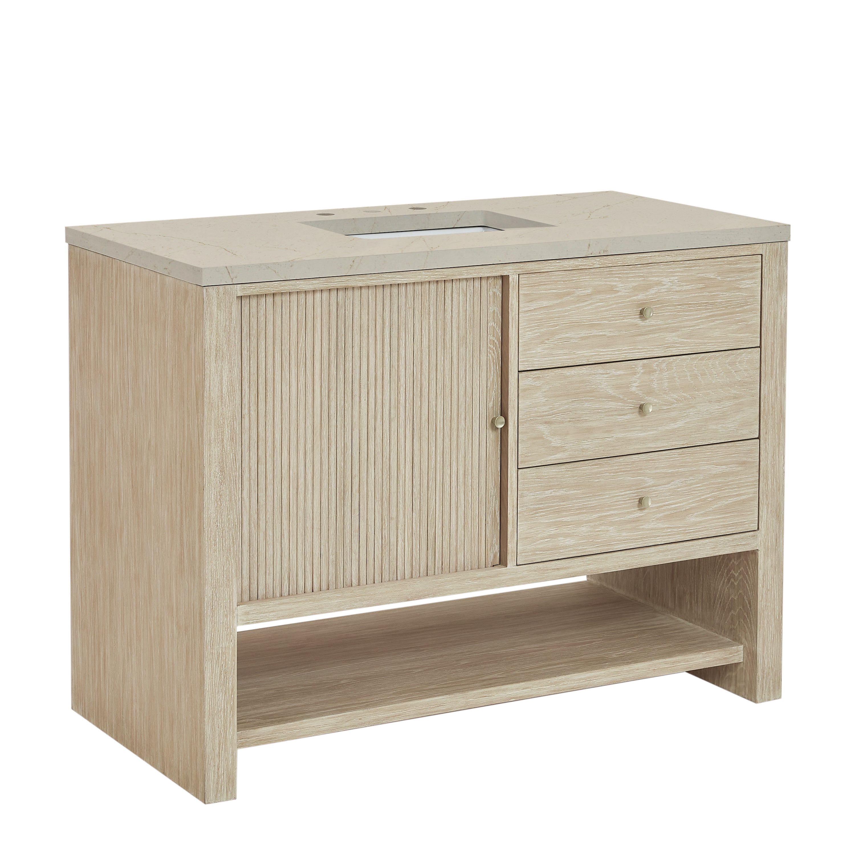James Martin Marigot 48" Single Vanity in Sunwashed Oak with 3cm Countertop