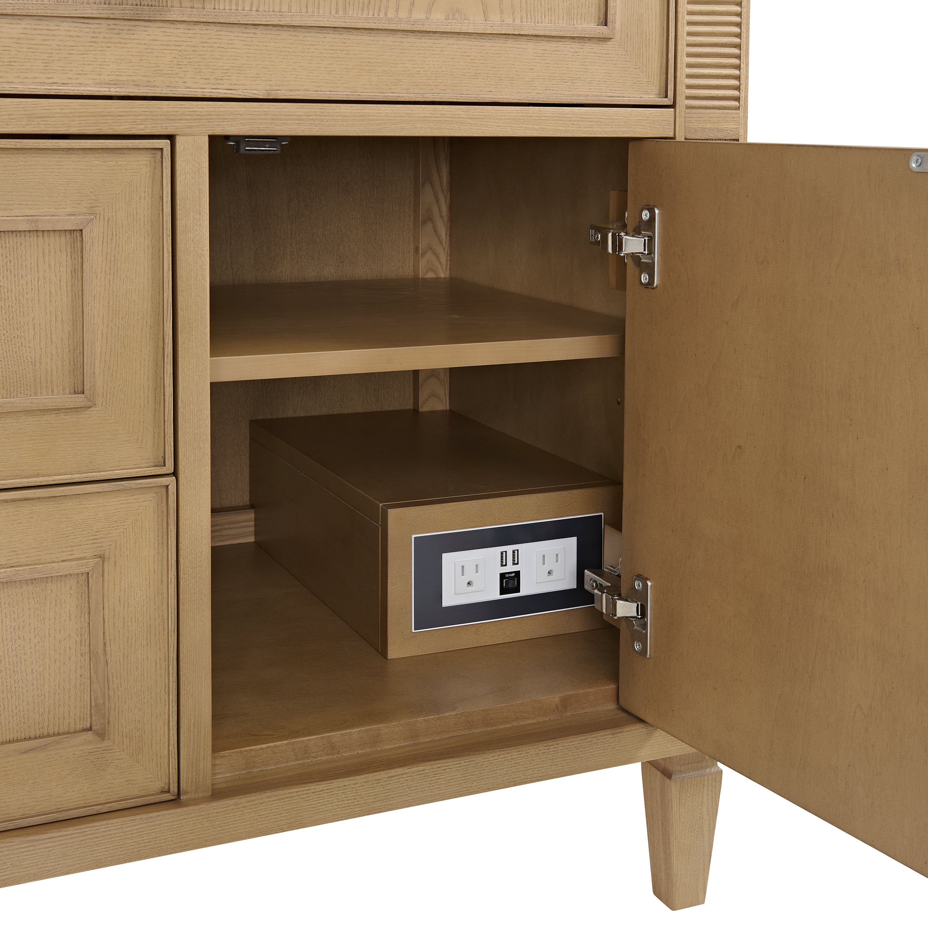 James Martin Lorelai 36" Single Vanity in Light Natural Oak with 3cm Countertop