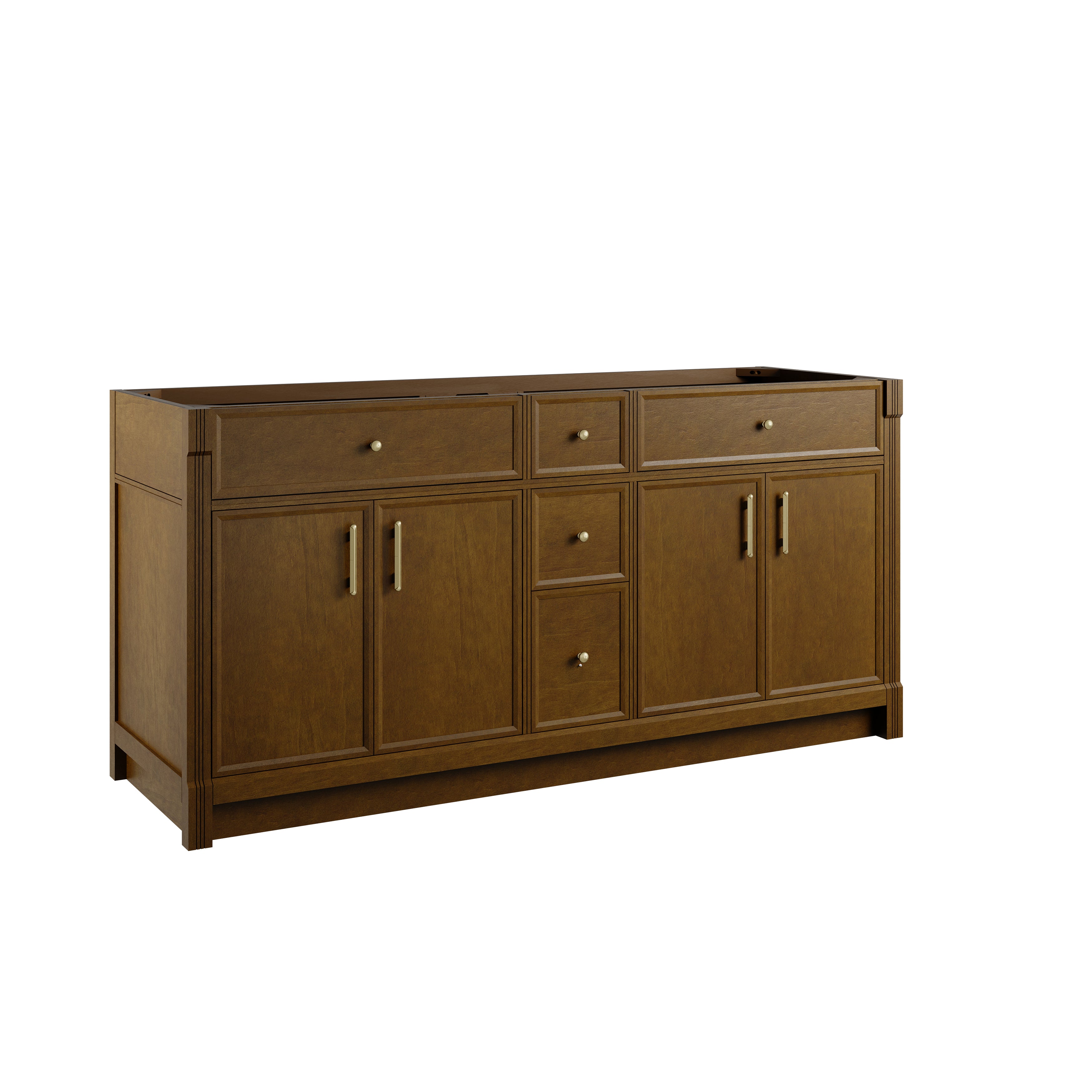 James Martin Bellshire 72" Double Vanity in Honey Oak with 3cm Countertop