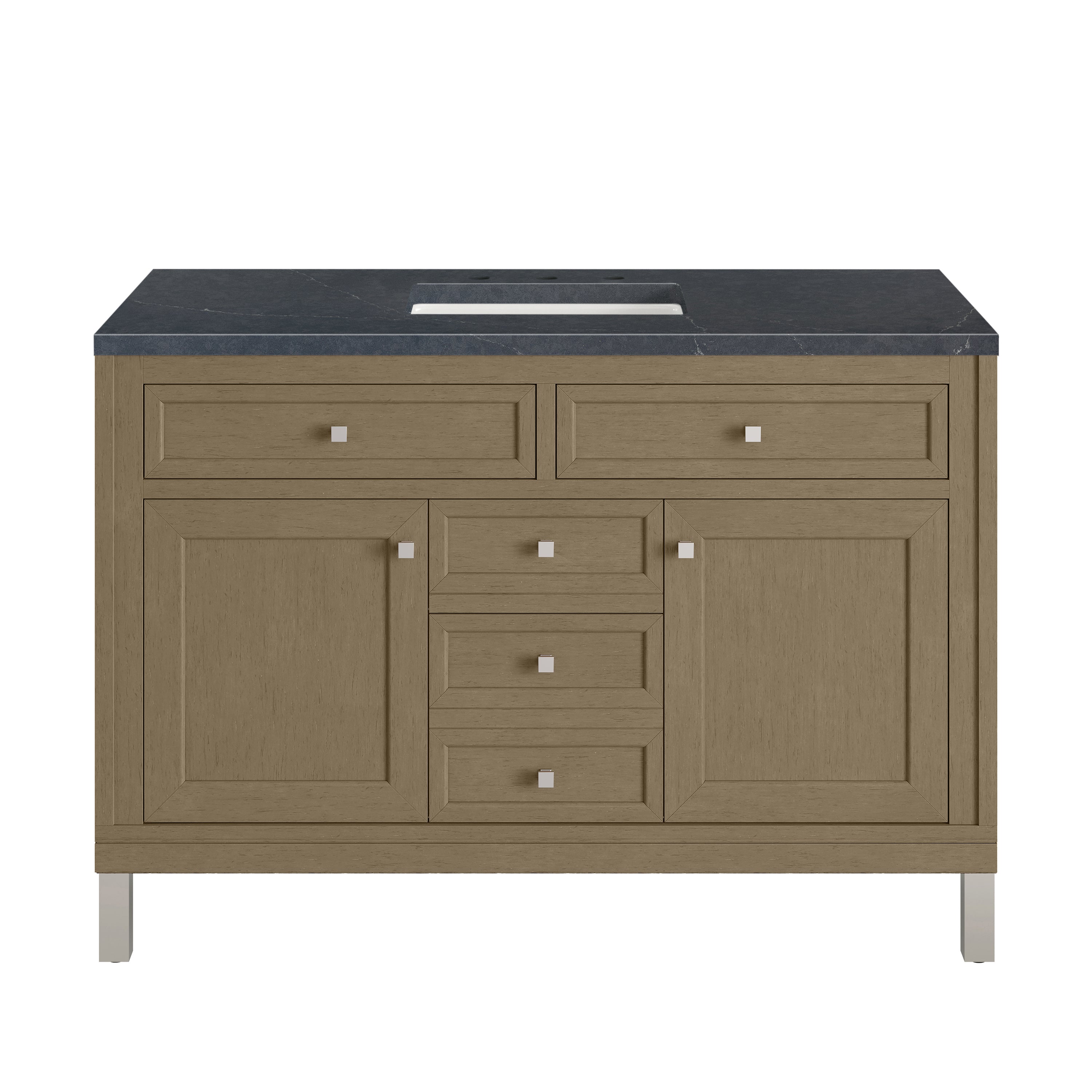 James Martin Chicago 48" Single Vanity in Walnut Whisper with 3cm Countertop