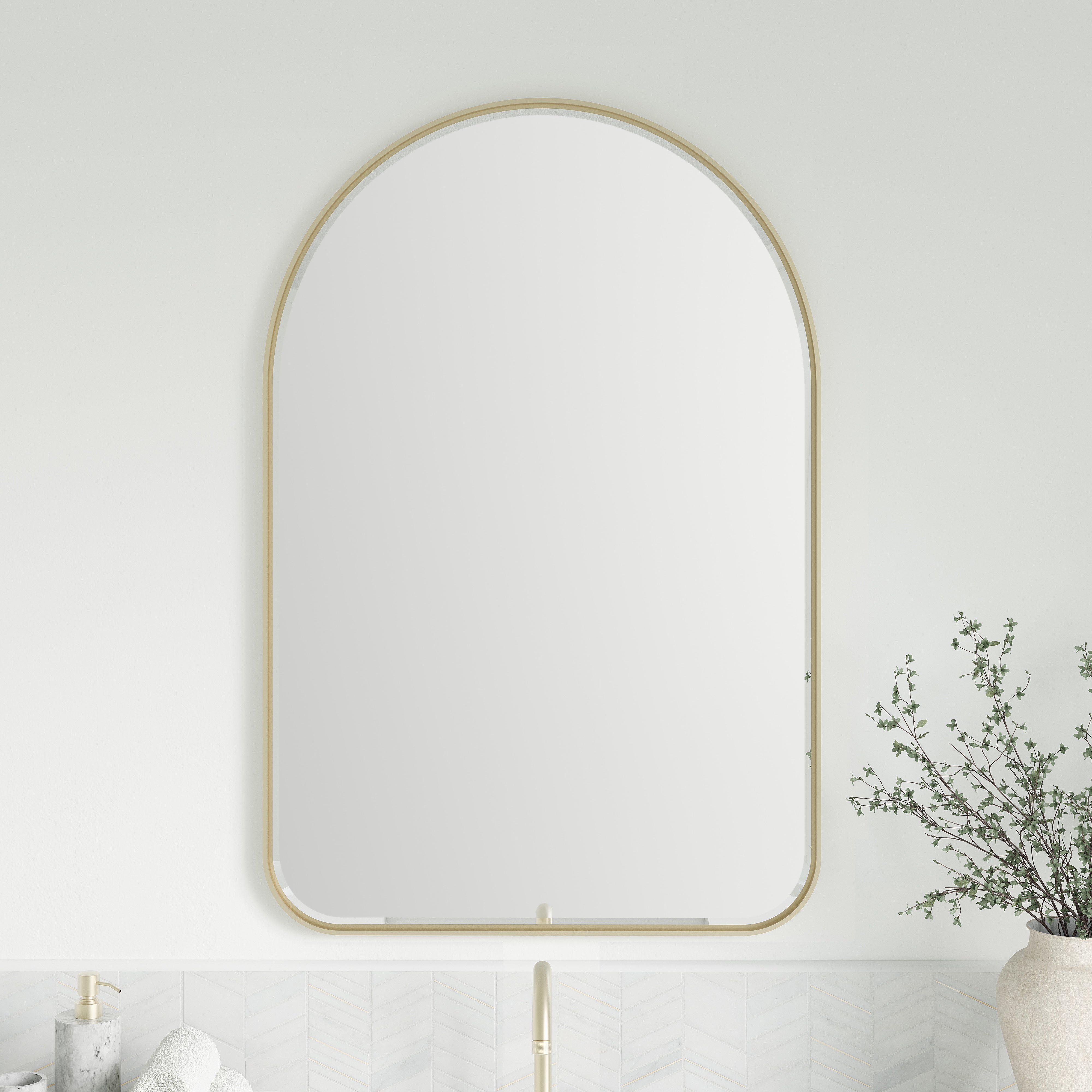 James Martin Rohe 24" Arched Mirror
