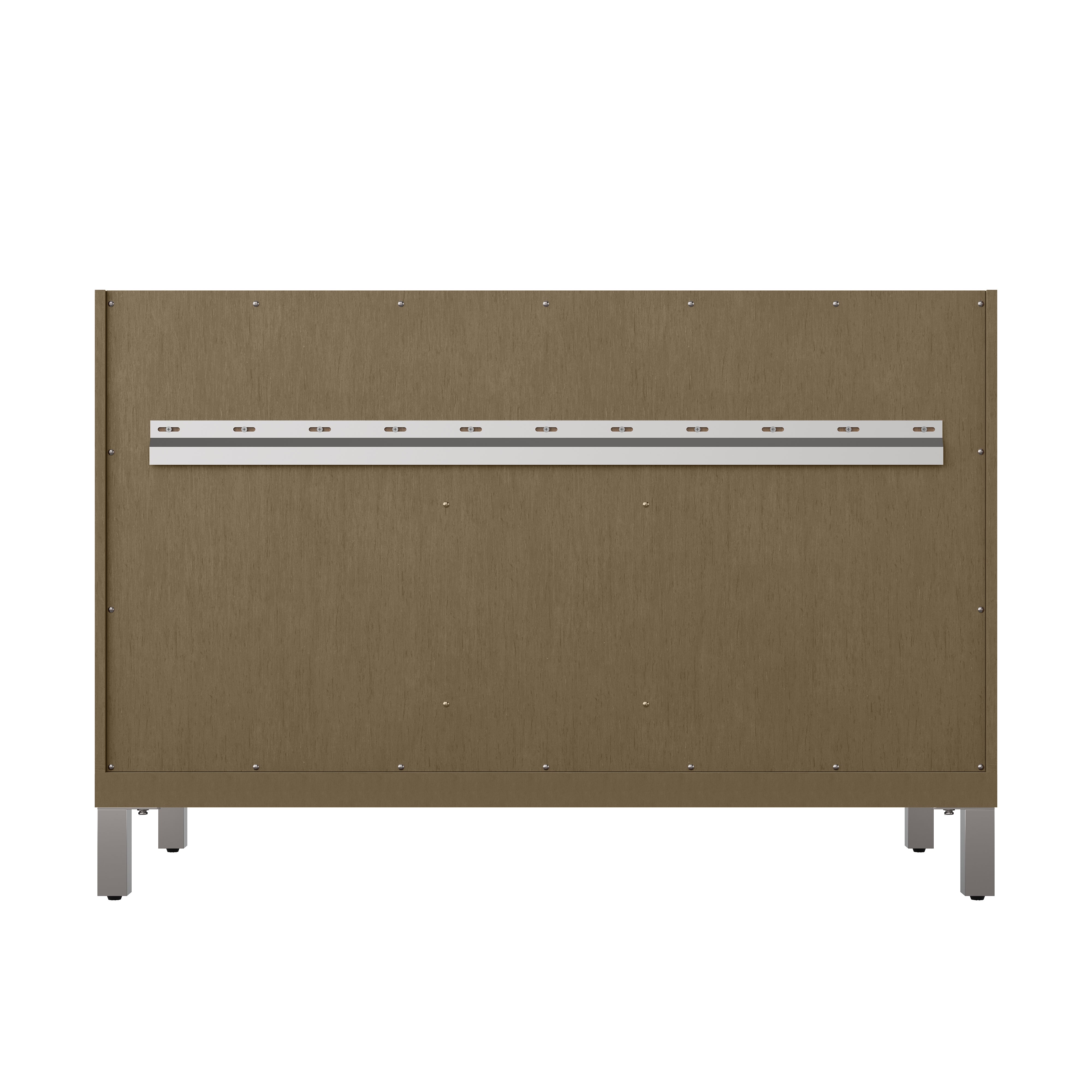 James Martin Chicago 48" Single Vanity in Walnut Whisper with 3cm Countertop and FreePower Wireless Charger
