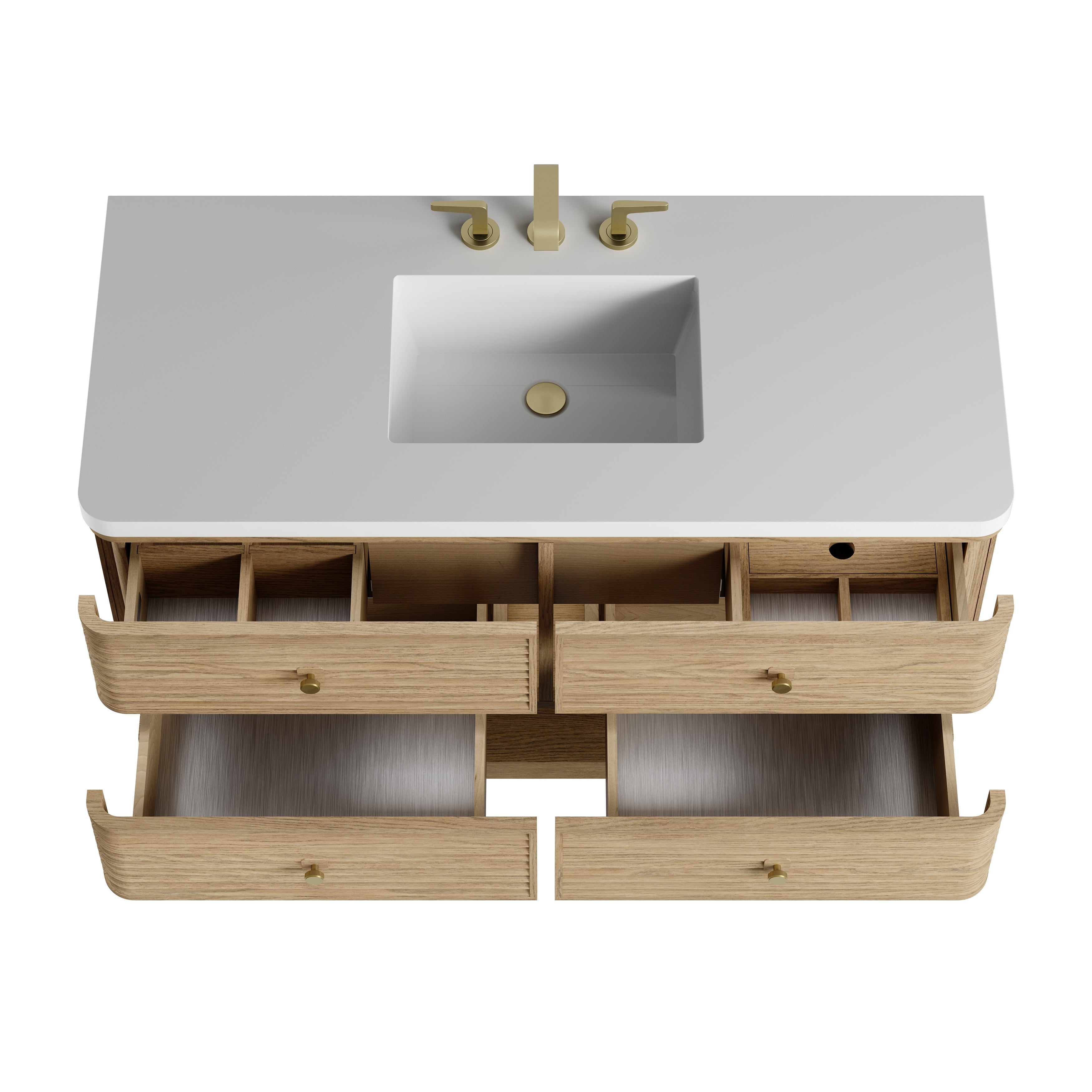 James Martin Allamari 48" Single Vanity in Dune Mist with 3cm Countertop