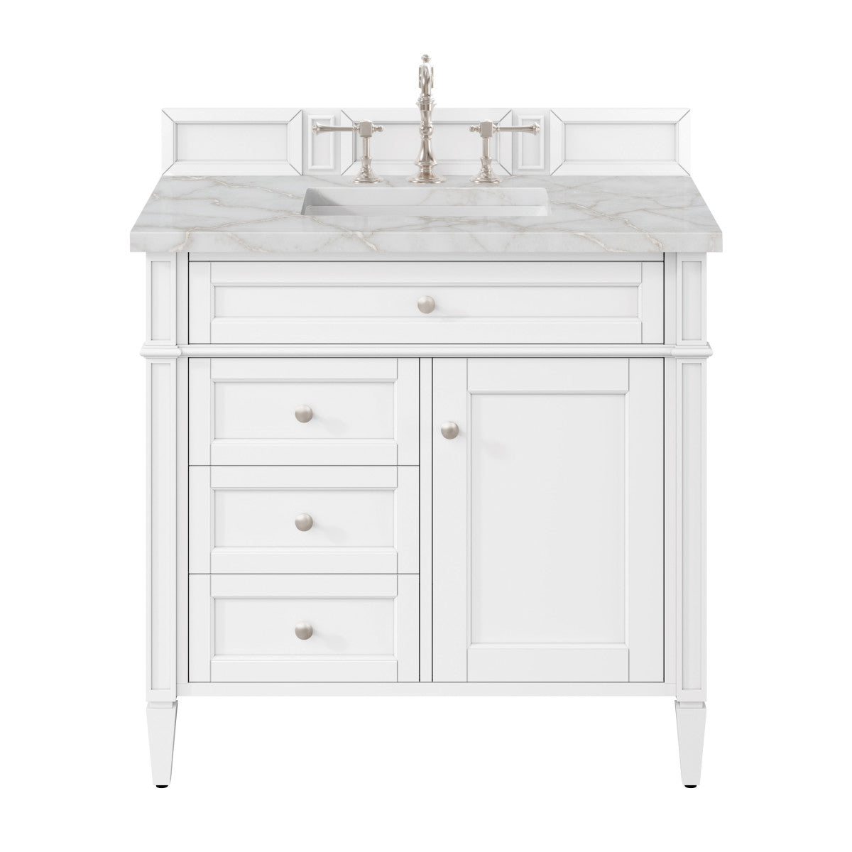 Brittany 36" Single Vanity in Bright White