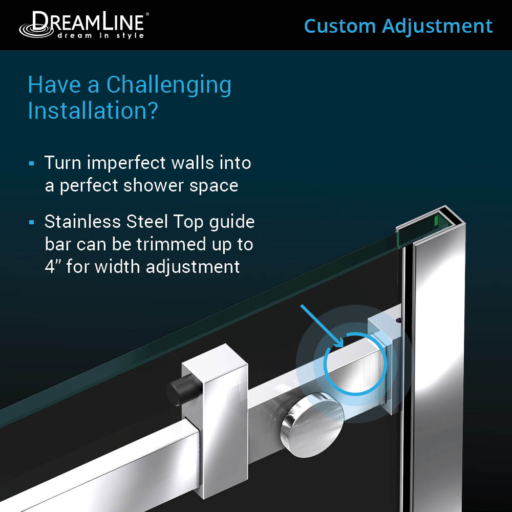 DreamLine Jasper 56-60" W Shower Door