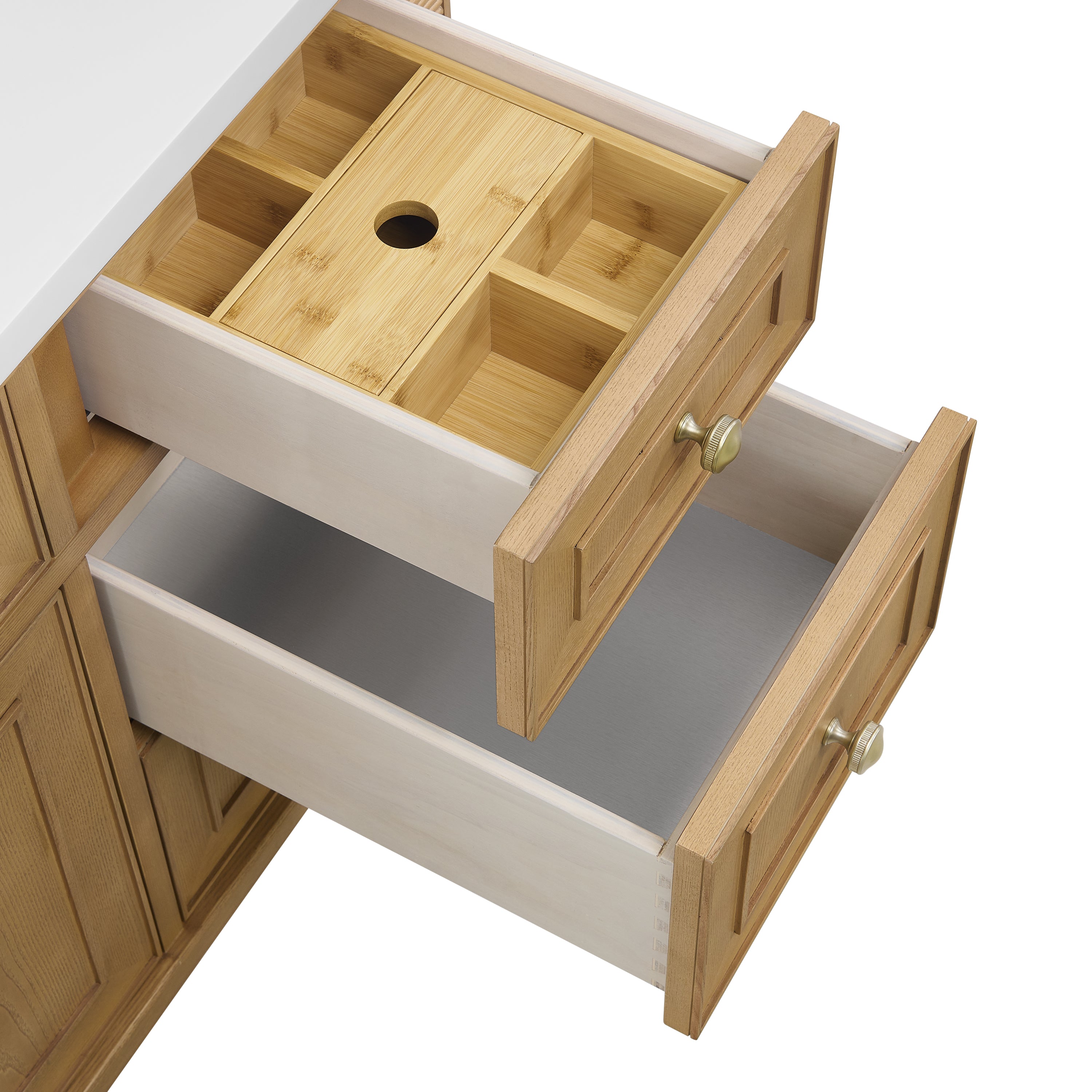 James Martin Lorelai 48" Single Vanity in Light Natural Oak with 3cm Countertop