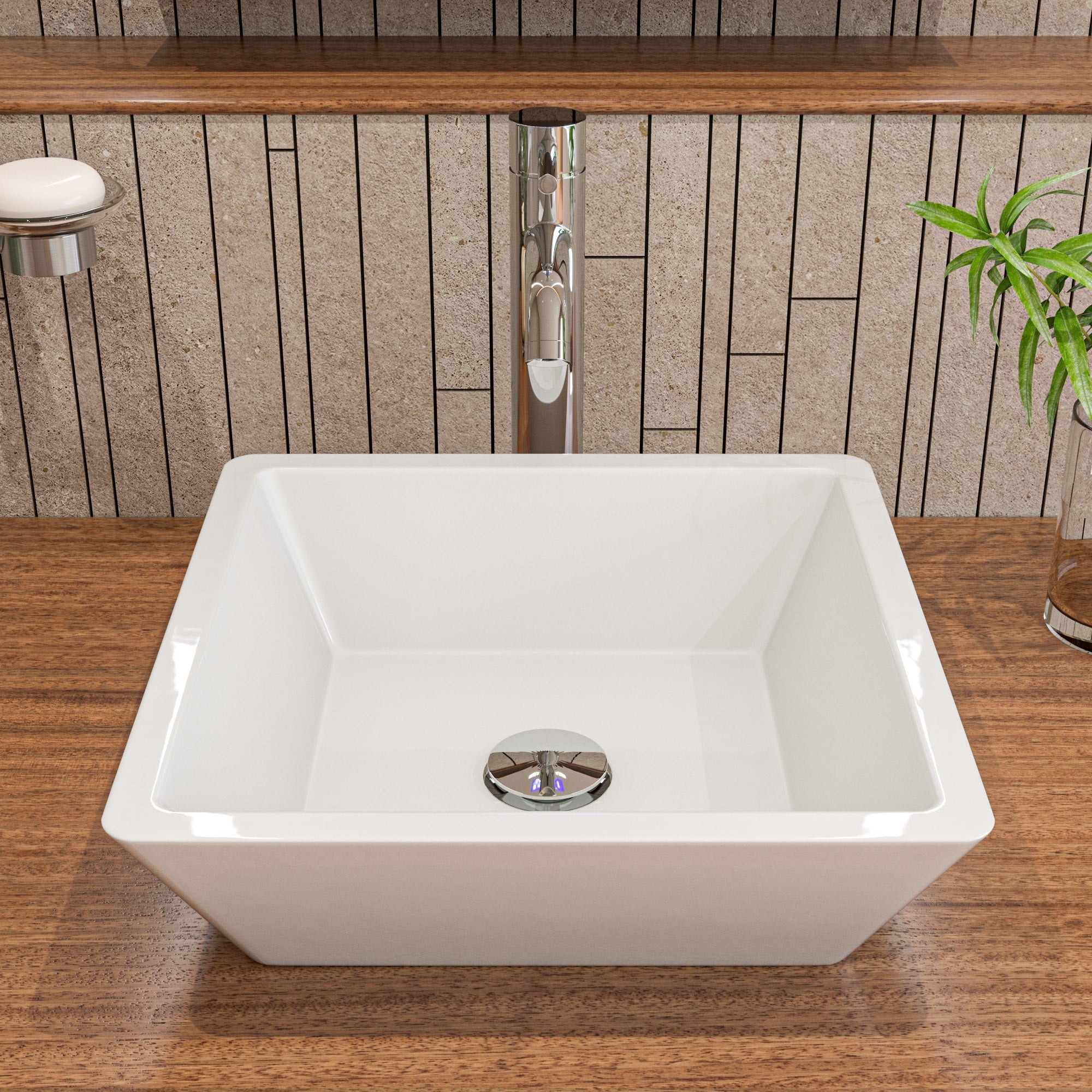 ALFI brand Tall Single-Hole Vessel Bathroom Faucet