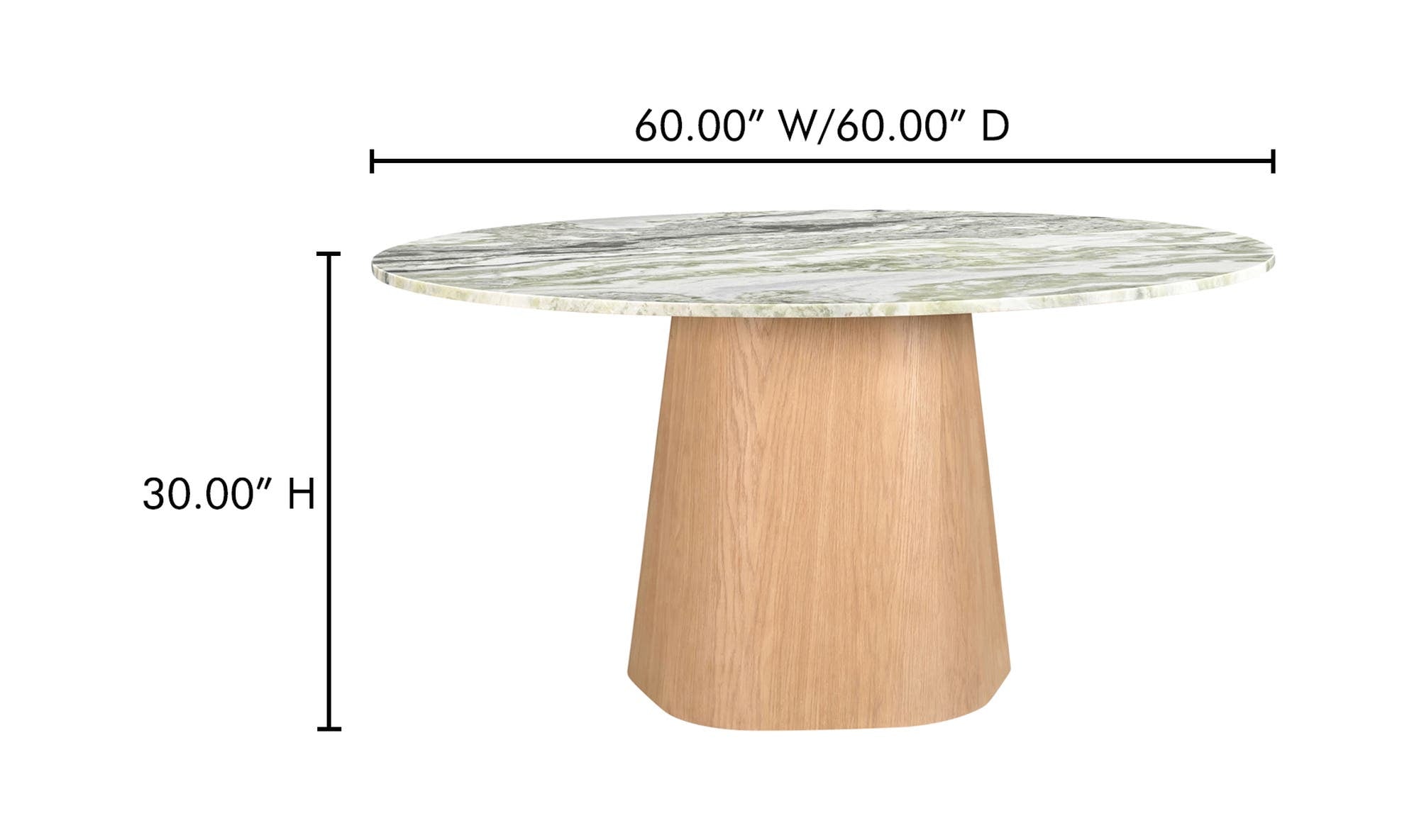 Moes Evelyn Dining Table Onyx Marble JD-1093