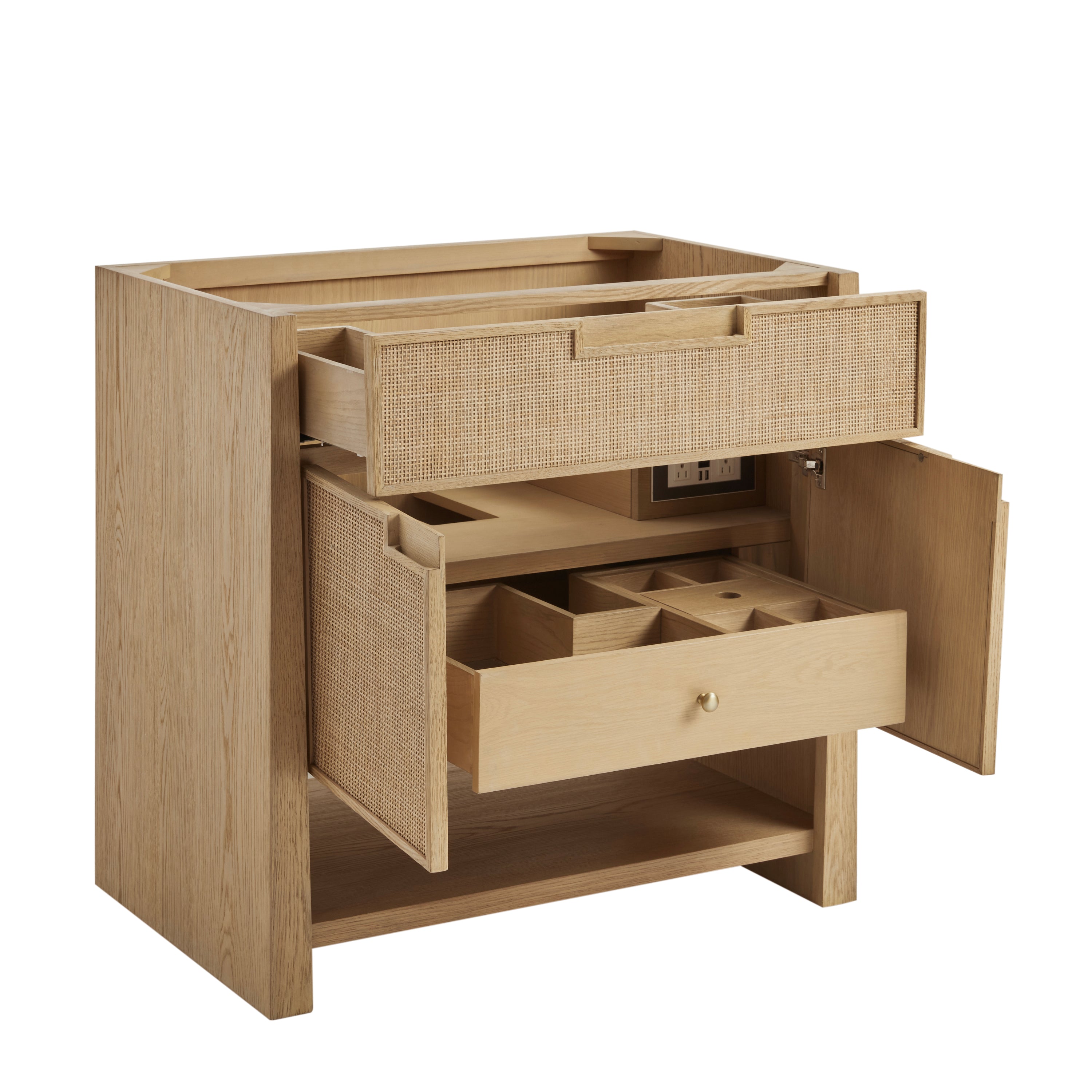 James Martin Solene 36" Single Vanity in Seaside Oak with 3cm Countertop