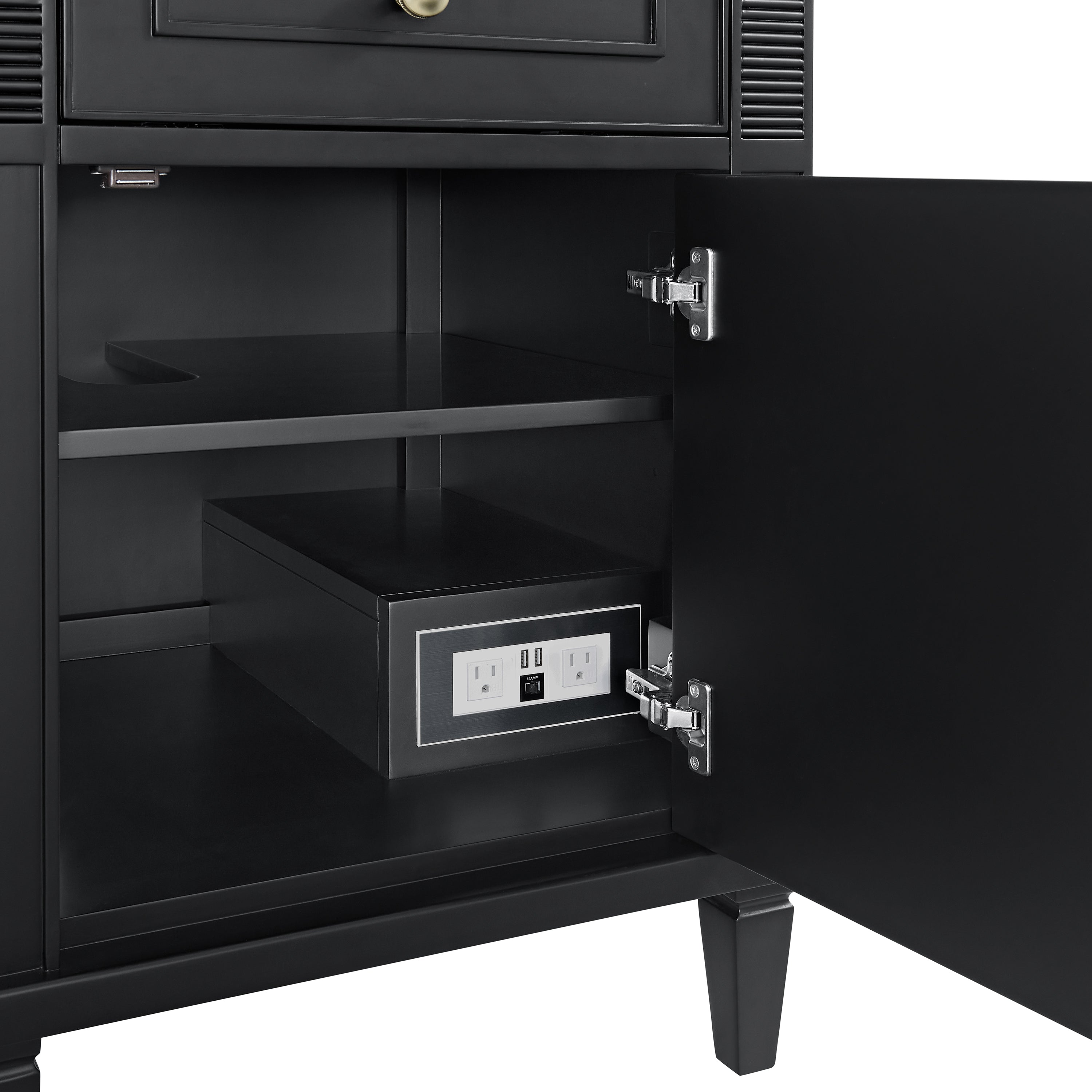 James Martin Lorelai 60" Double Vanity in Black Onyx with 3cm Countertop