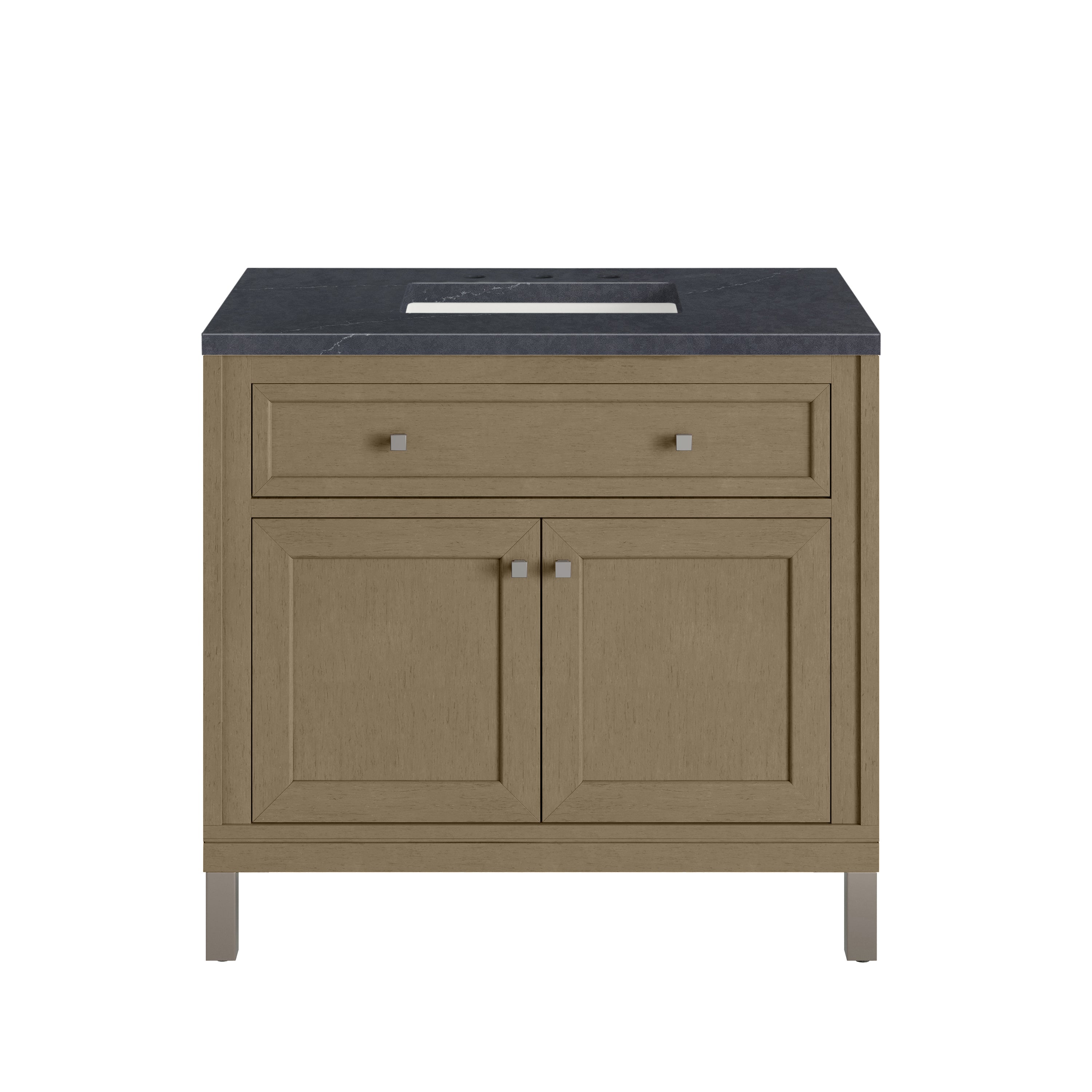 James Martin Chicago 36" Single Vanity in Walnut Whisper with 3cm Countertop