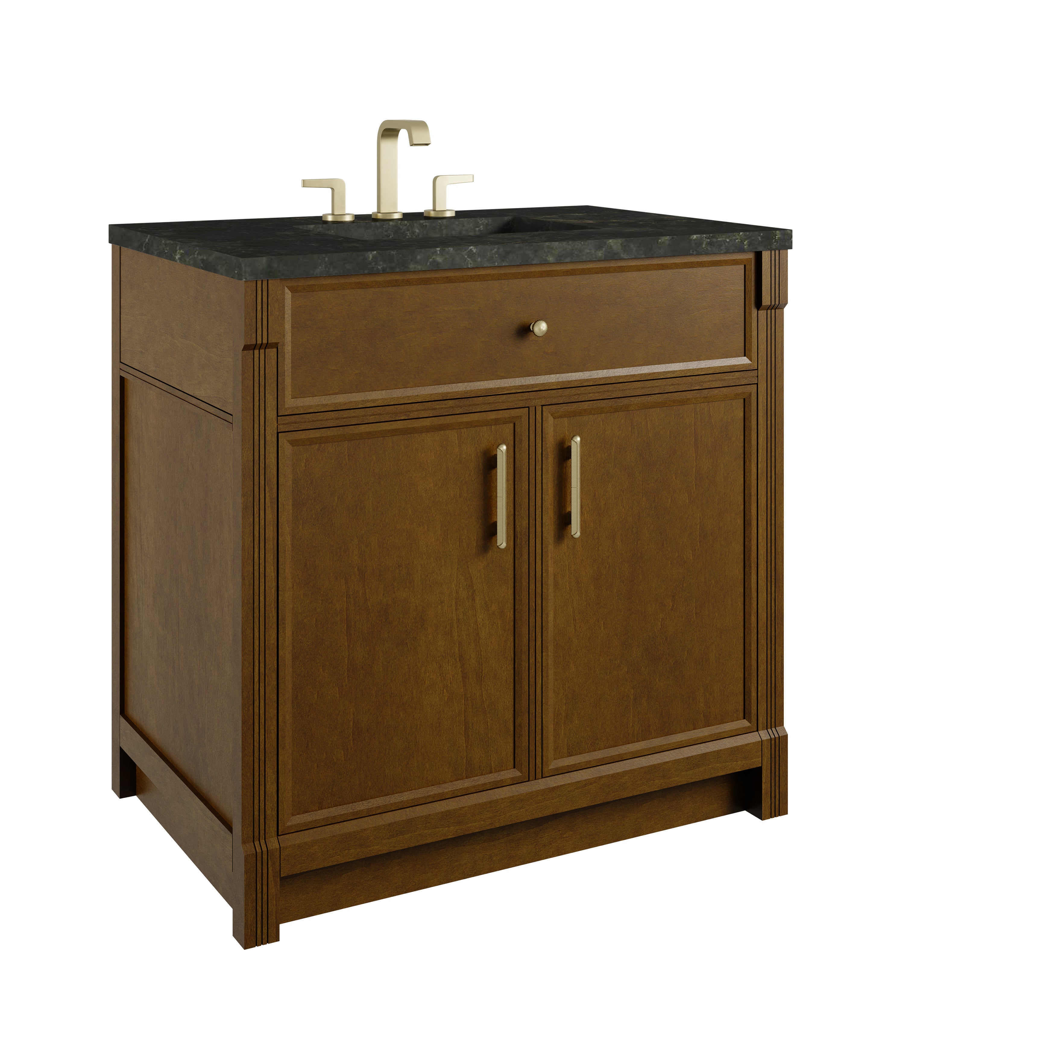 James Martin Bellshire 36" Single Vanity in Honey Oak with 3cm Countertop