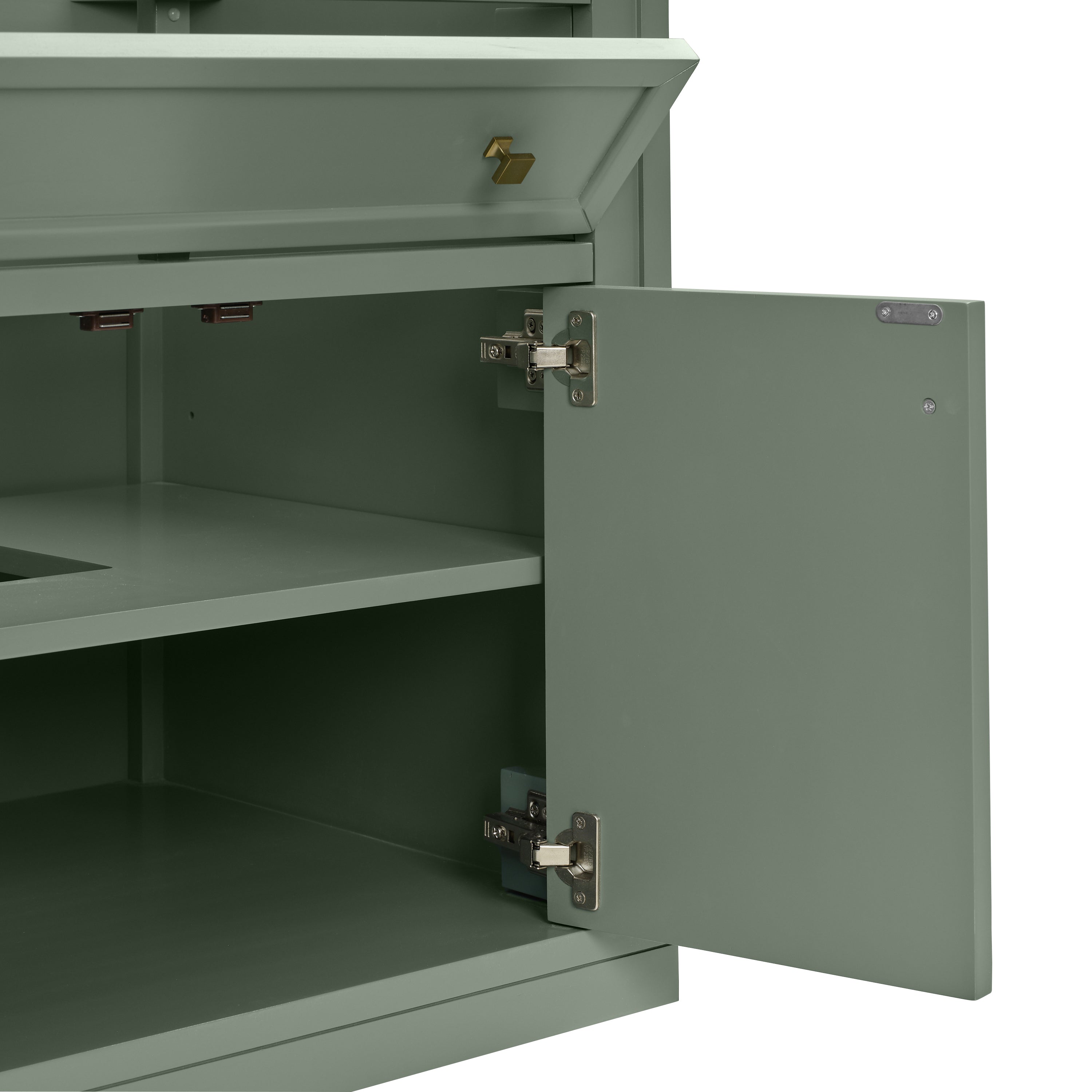 James Martin Chicago 30" Single Vanity in Smokey Celadon with 3cm Countertop