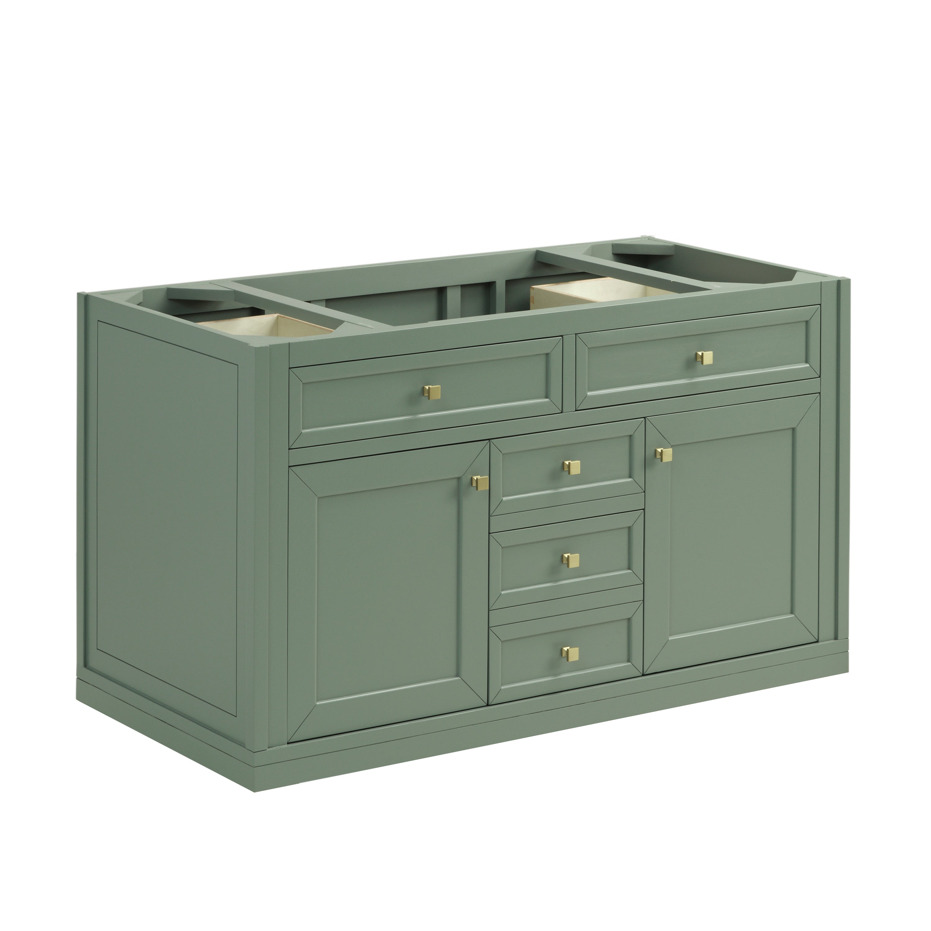 James Martin Chicago 48" Single Vanity in Smokey Celadon with 3cm Countertop and FreePower Wireless Charger