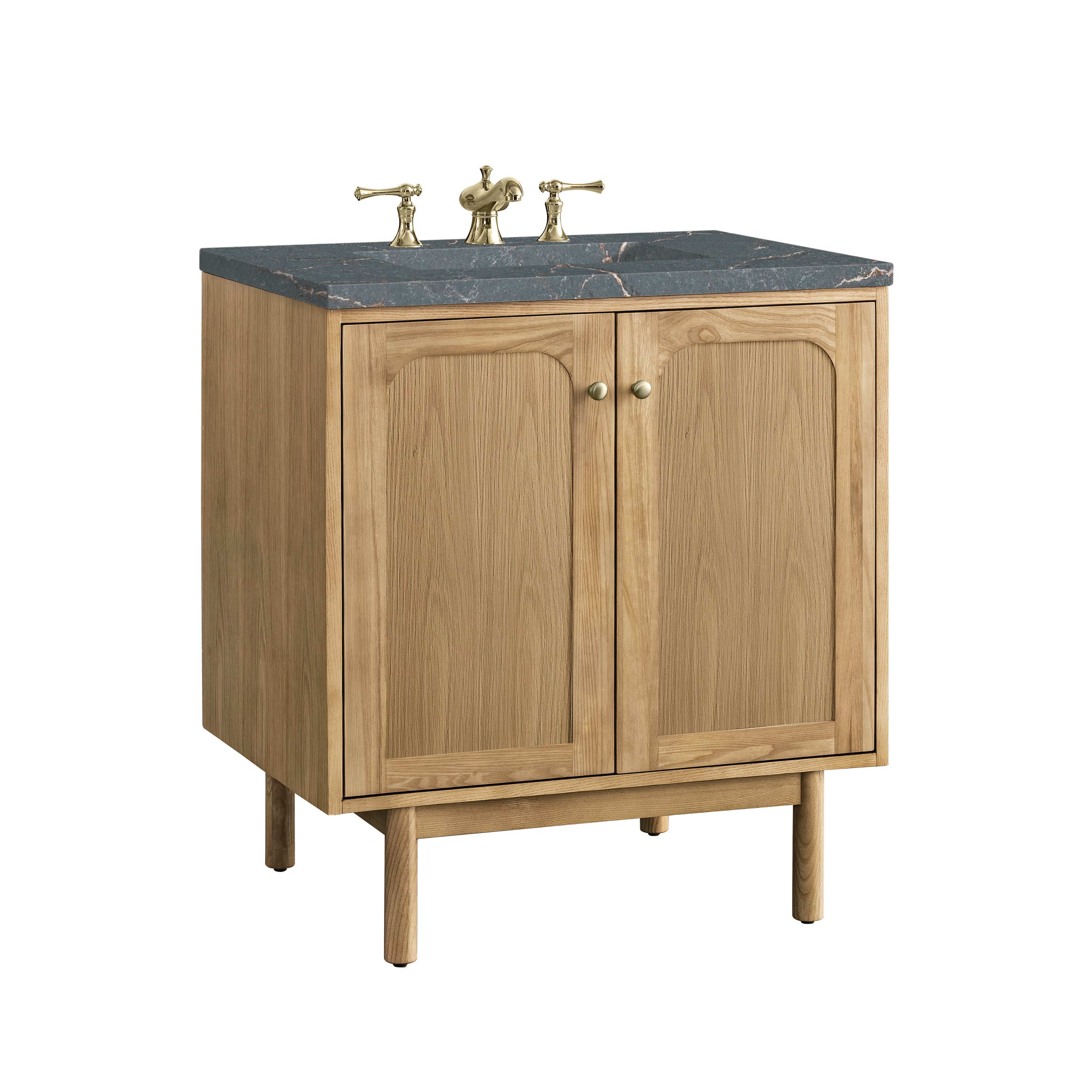 James Martin Laurent 30" Single Vanity in Light Natural Oak with 3cm Countertop