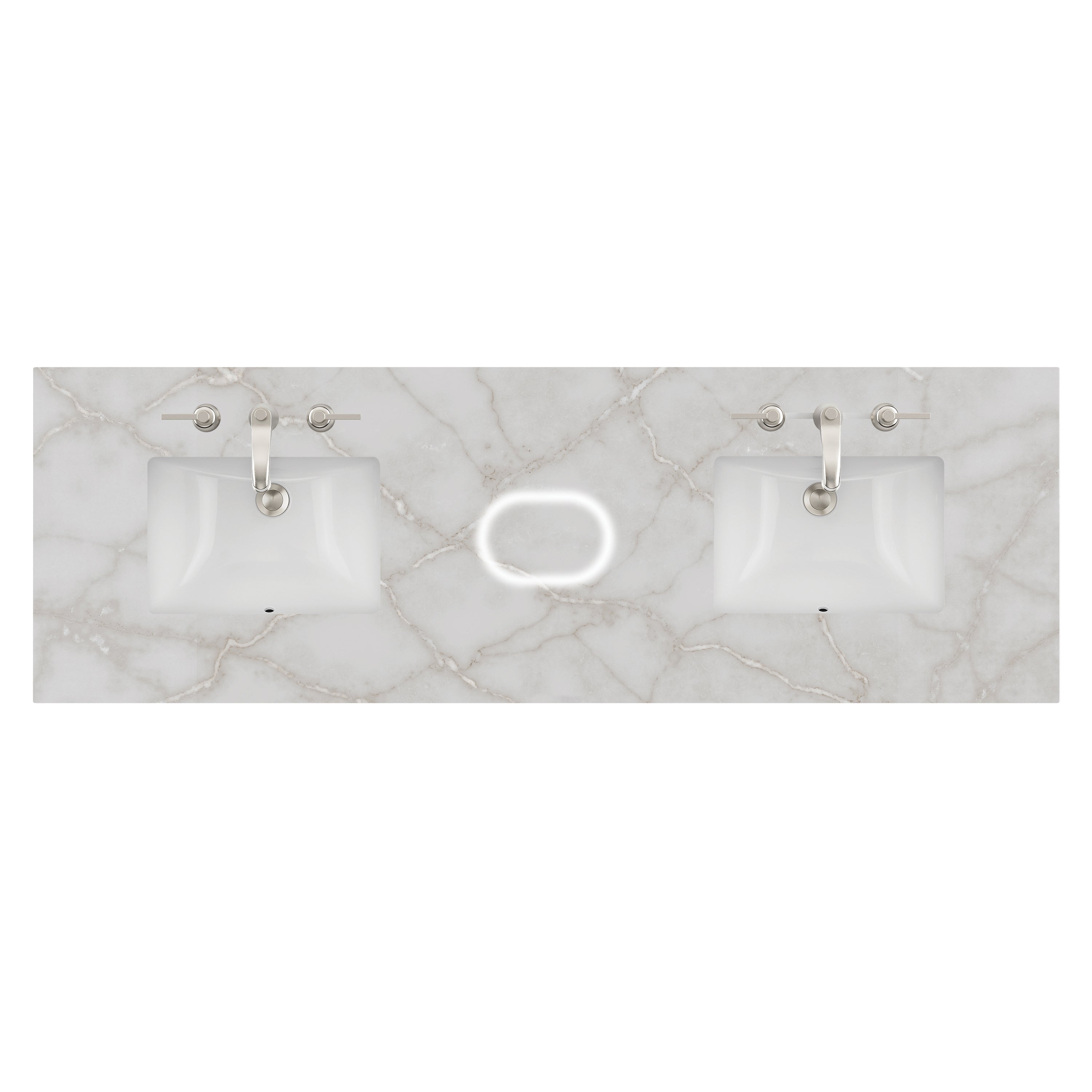 James Martin 72" Double Top with Sink & FreePower Wireless Charger, 3cm (040)