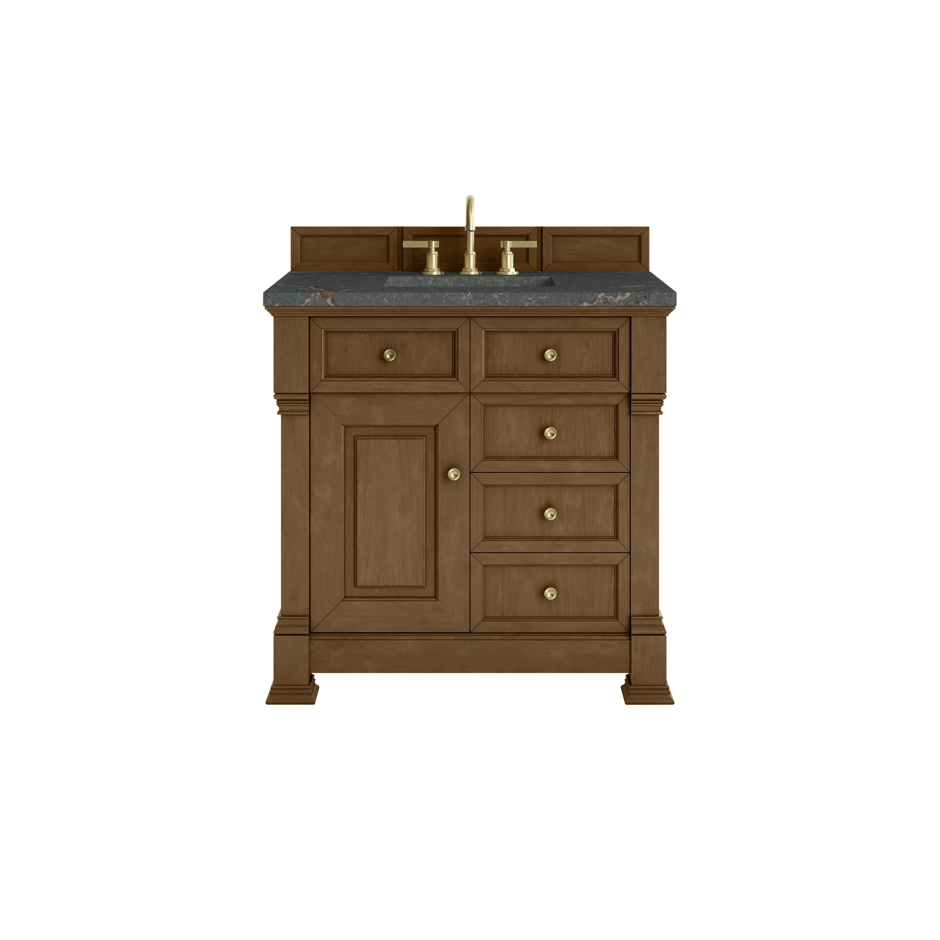 James Martin Brookfield 36" Single Vanity in Honey Oak with 3cm Countertop