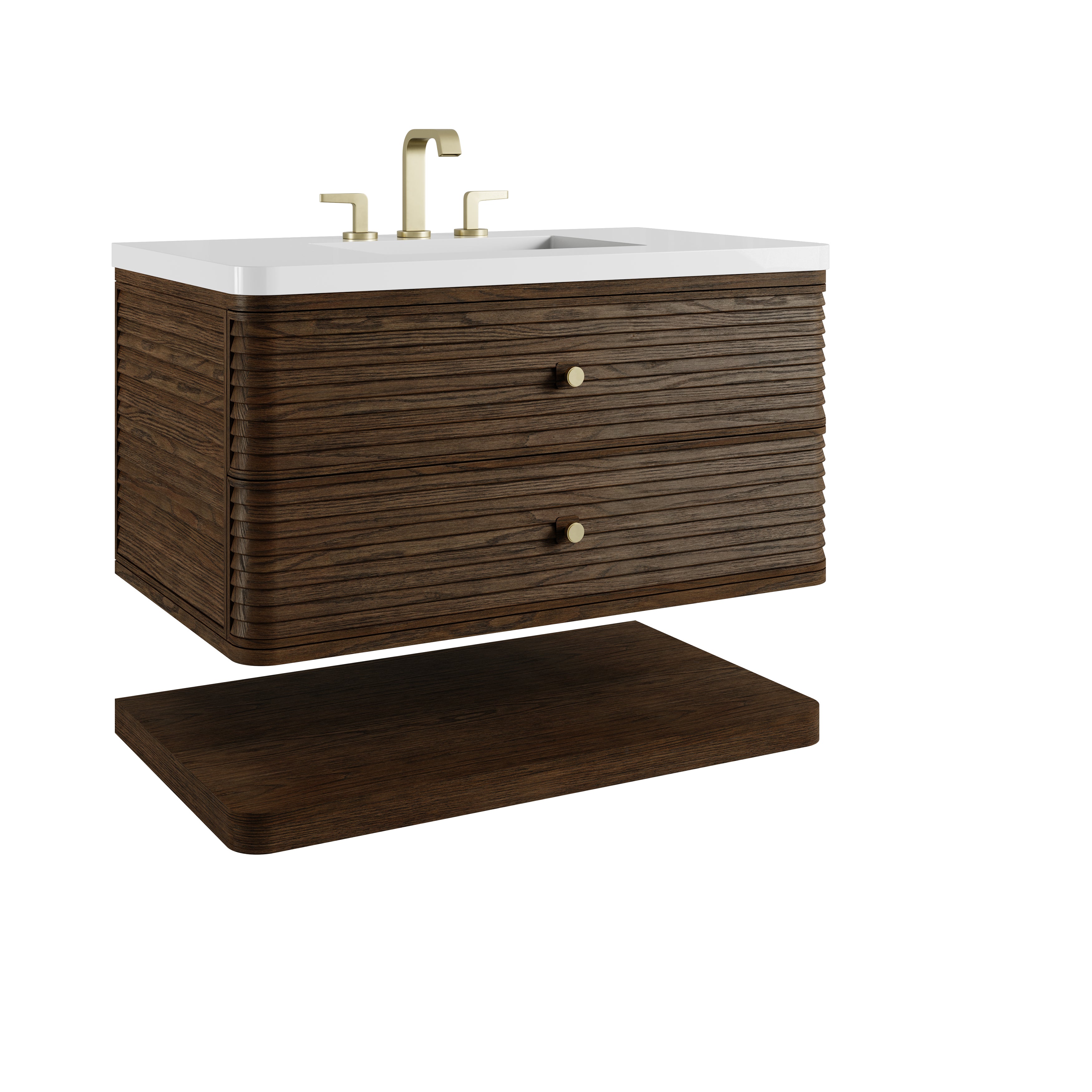 James Martin Allamari 36" Single Vanity in Sable with 3cm Countertop