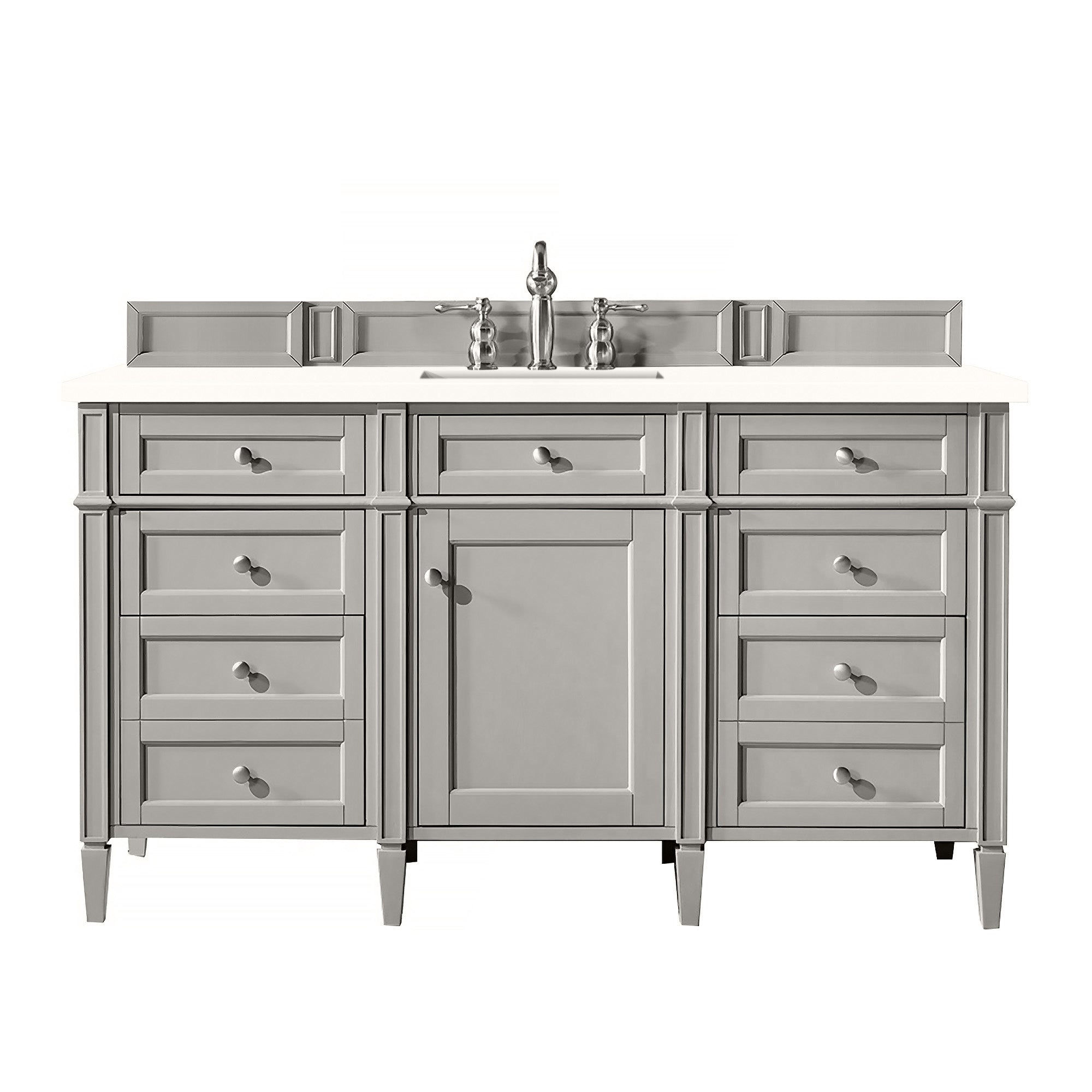 James Martin Brittany 60" Single Vanity in Urban Gray with 3cm Countertop