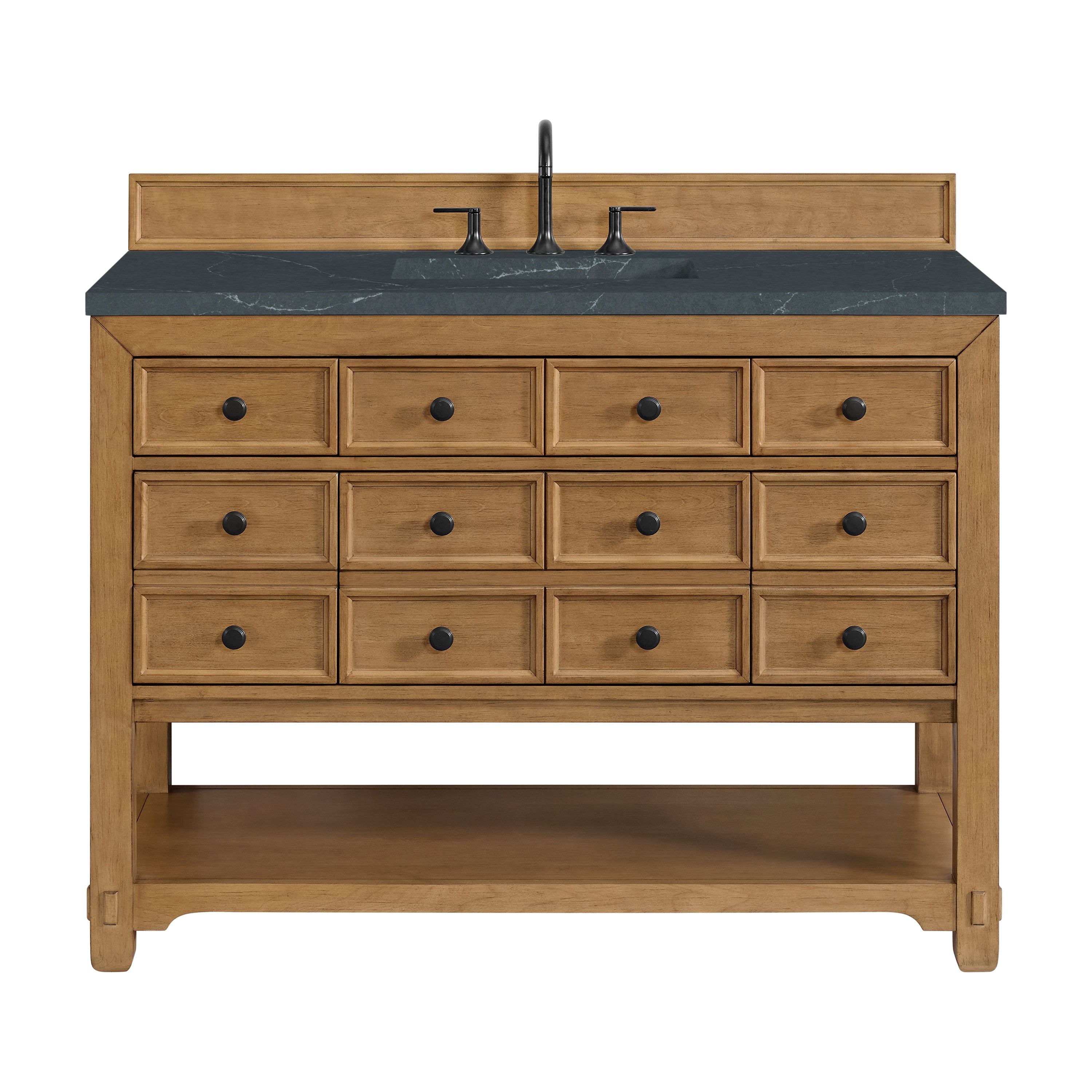 James Martin Malibu 48" Single Vanity in Amber Birch with 3cm Countertop