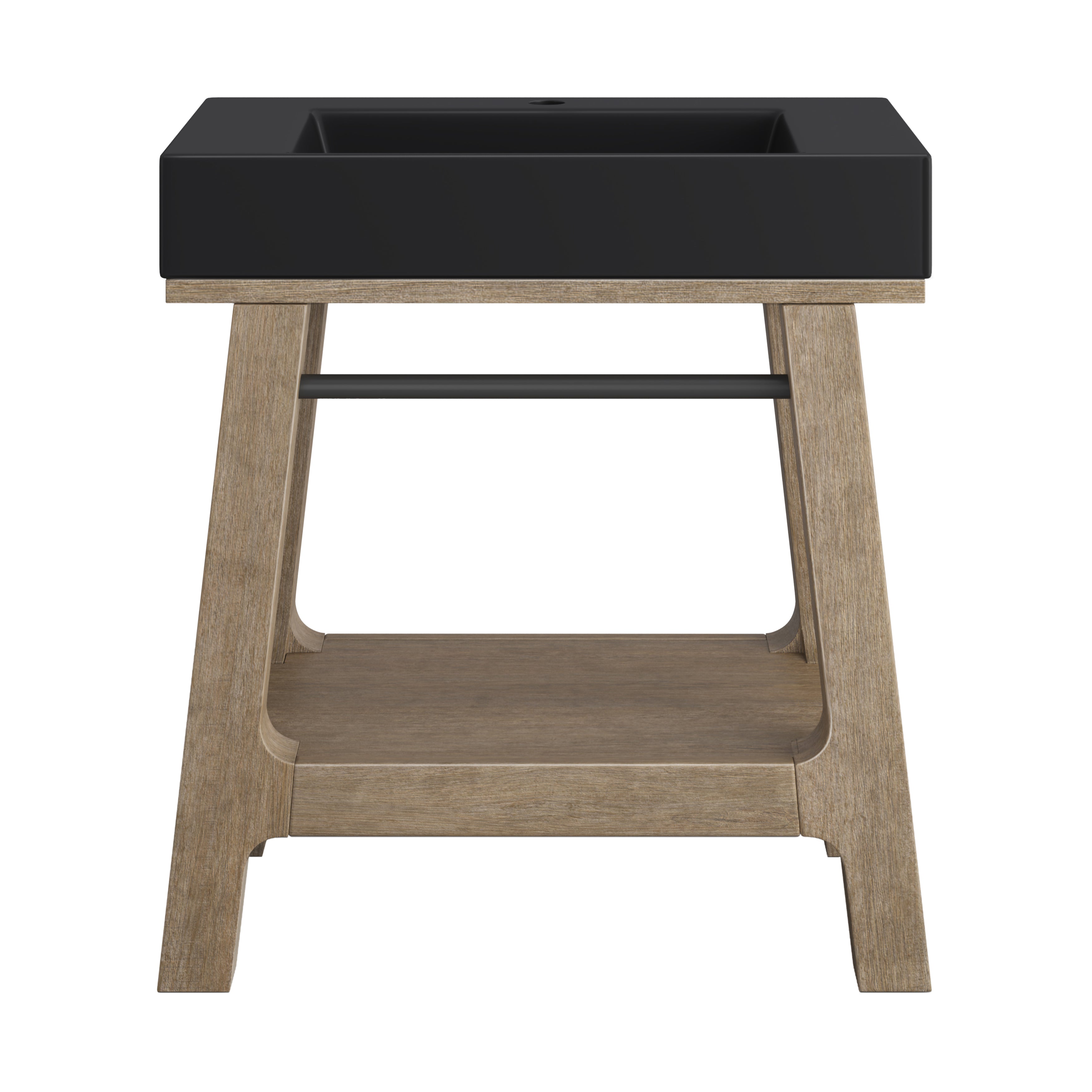 James Martin Auburn 31.5" Single Weathered Timber Sink Console
