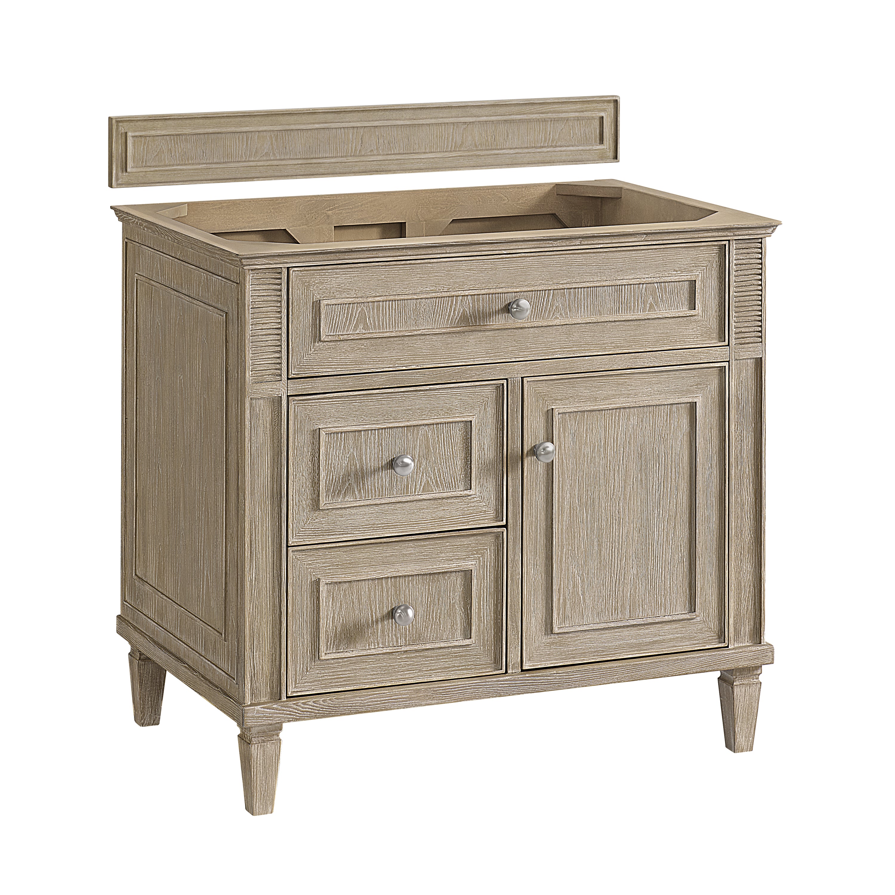 James Martin Lorelai 36" Single Vanity in Whitewashed Oak with 3cm Countertop
