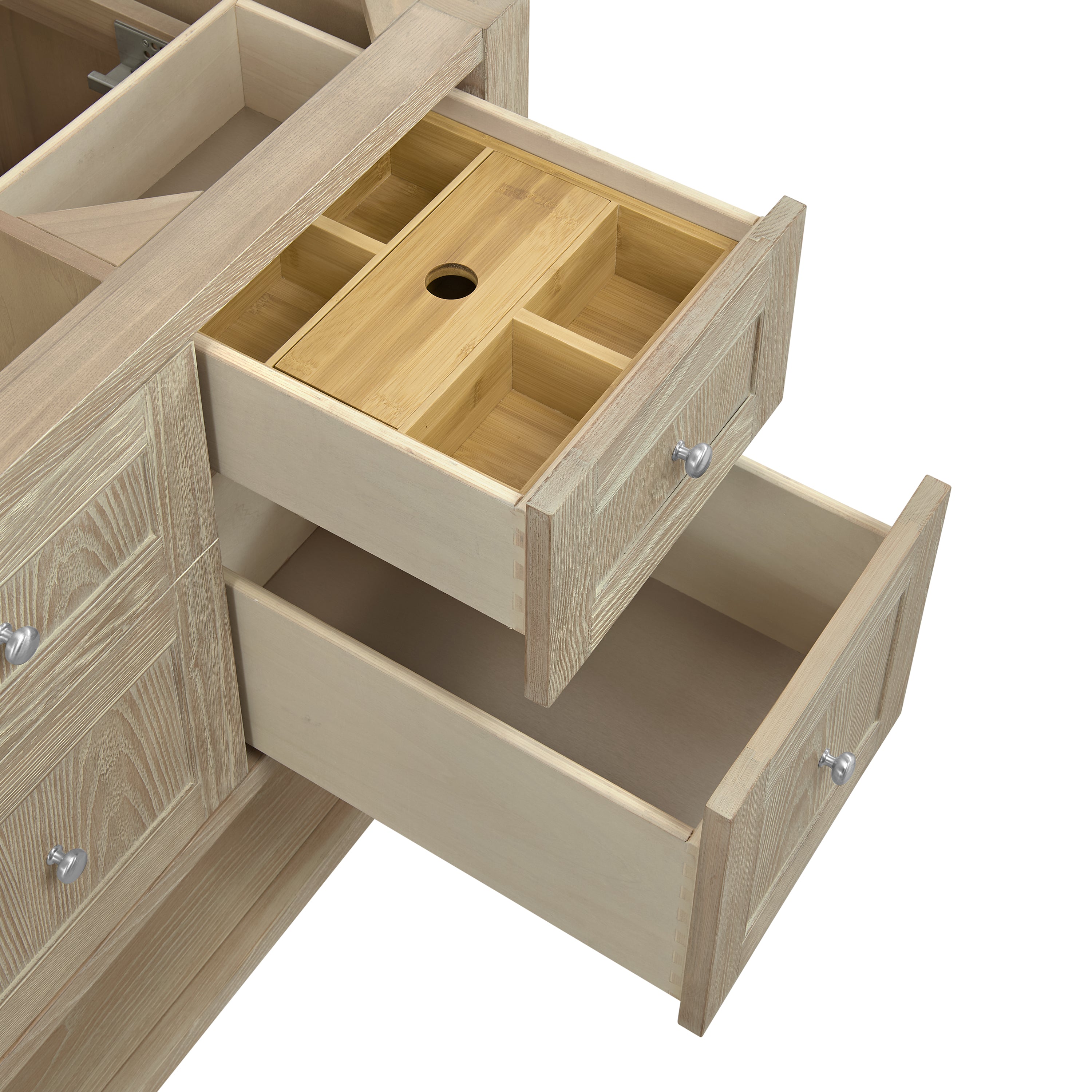 James Martin Breckenridge 60" Single Vanity in Whitewashed Oak with 3cm Countertop