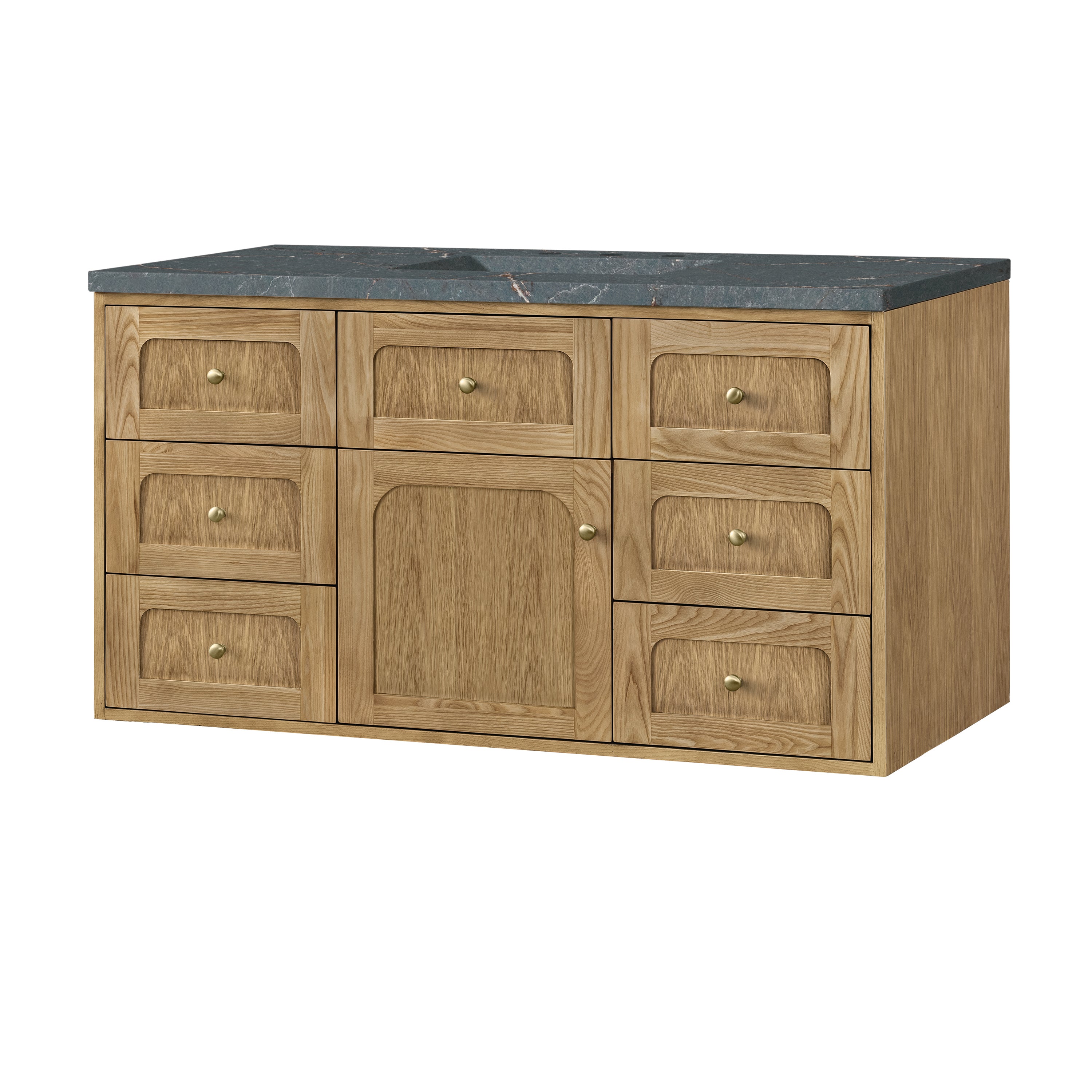 James Martin Laurent 48" Single Vanity in Light Natural Oak with 3cm Countertop