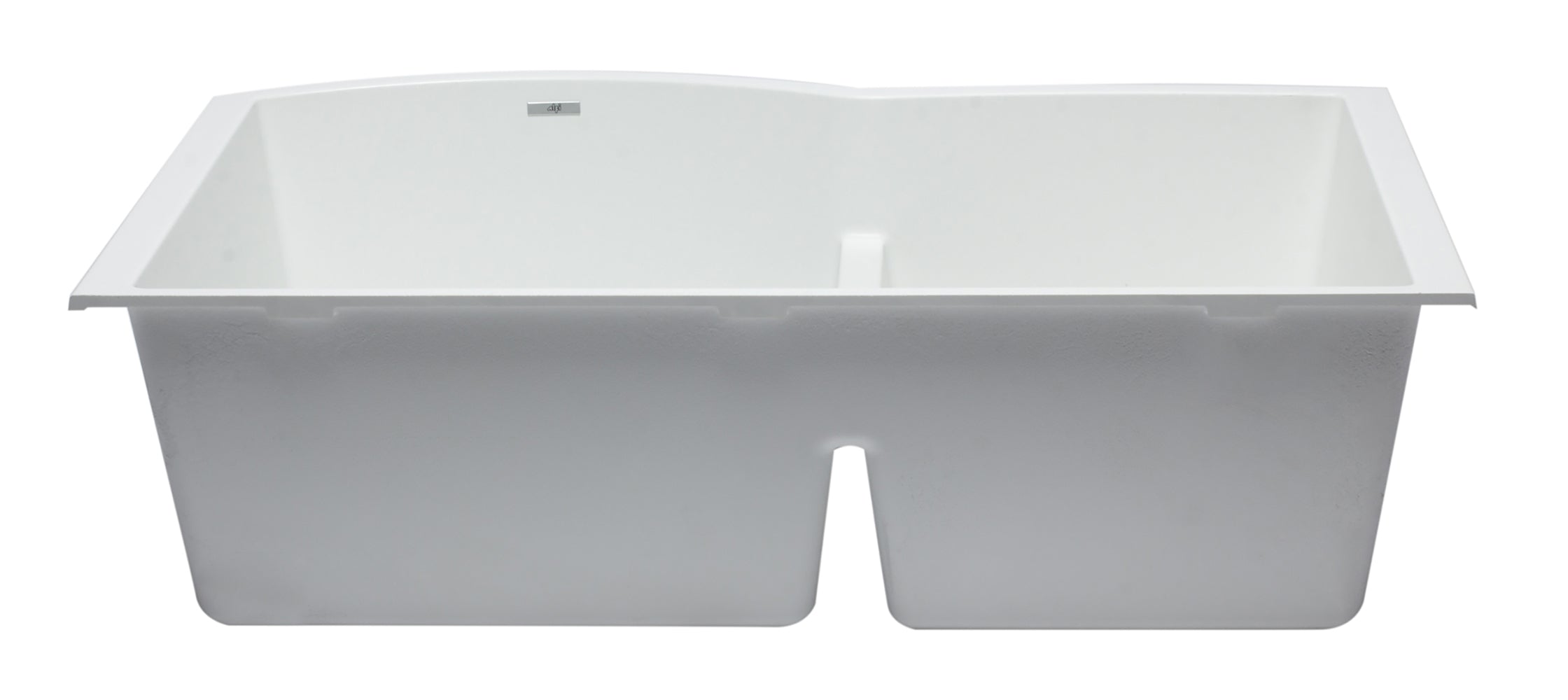 ALFI brand AB3320UM 33" Double Bowl Undermount Granite Composite Kitchen Sink