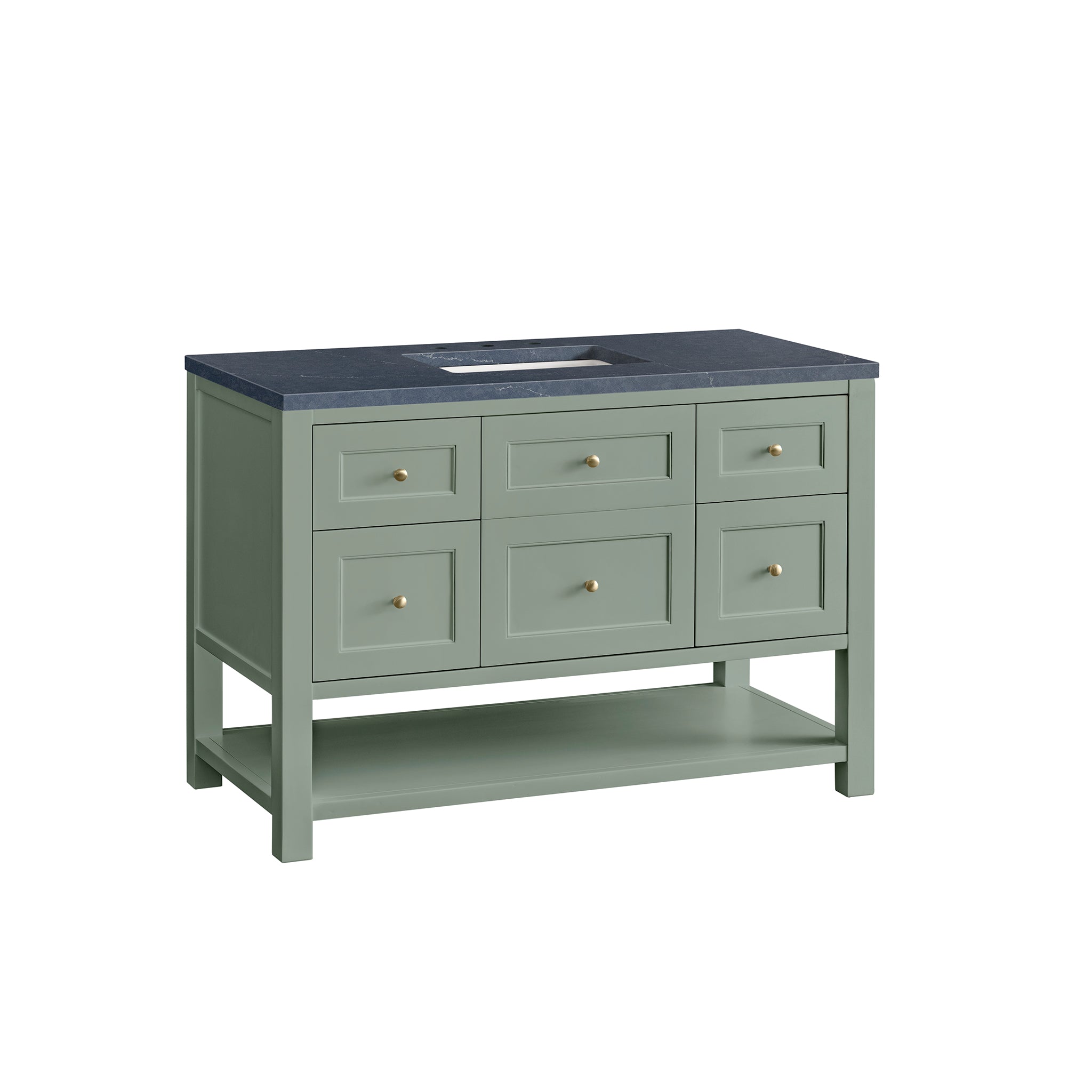 James Martin Breckenridge 48" Single Vanity in Smokey Celadon with 3cm Countertop